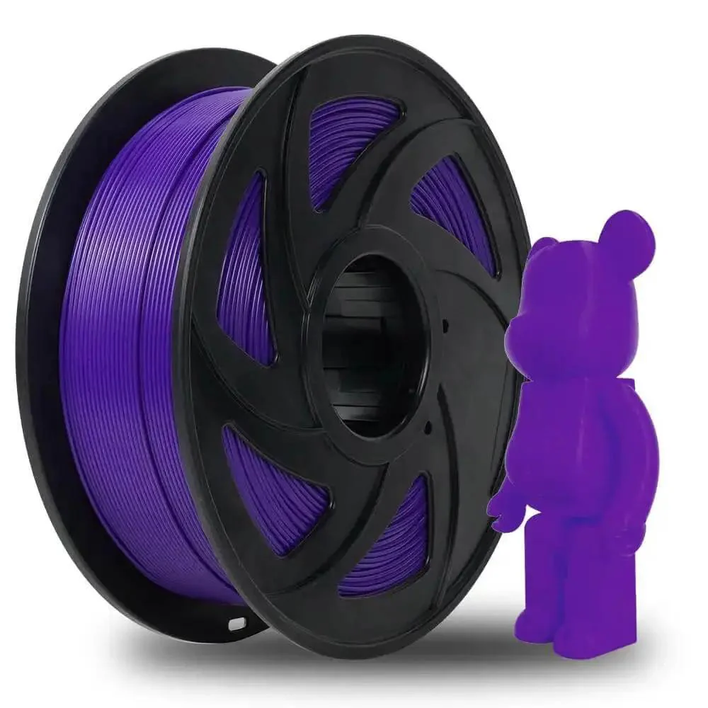 Premium 1.75mm PLA Pro Filament For 3D Printing Purple, 1kg Spool, Dimensional Accuracy Within 0.02mm, ClogFree BubbleFree TangleFree Low Warping, Smooth Finish For FDM Printers - Image 2