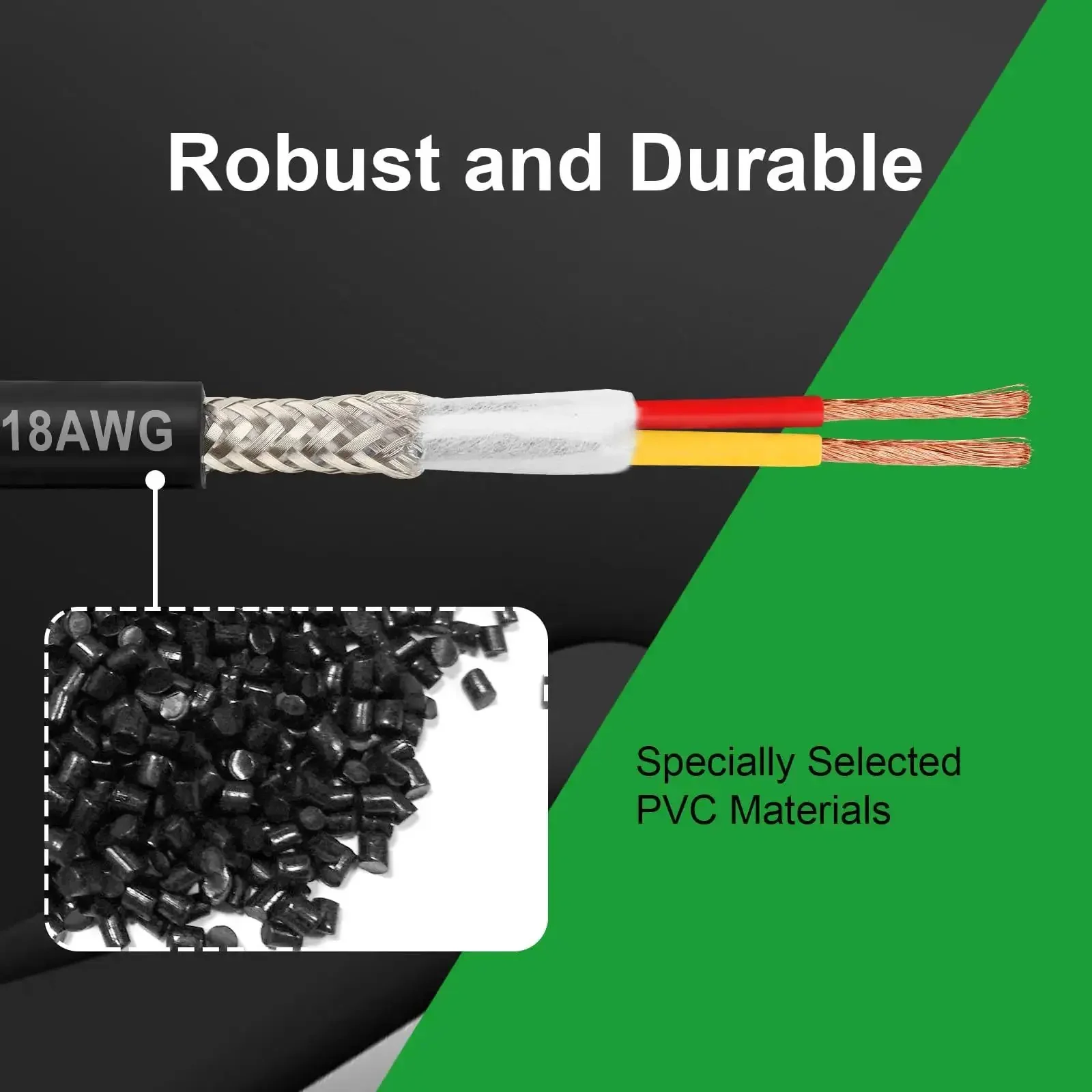 Premium 18 Gauge 2 Conductor Shielded CNC Wire 25 Feet Copper Cable For CNC Routers VFD Spindles 3D Printers Stepper Motors And Transformers Top Notch Conductivity And Heat Resistant Shielded Cable - Image 4