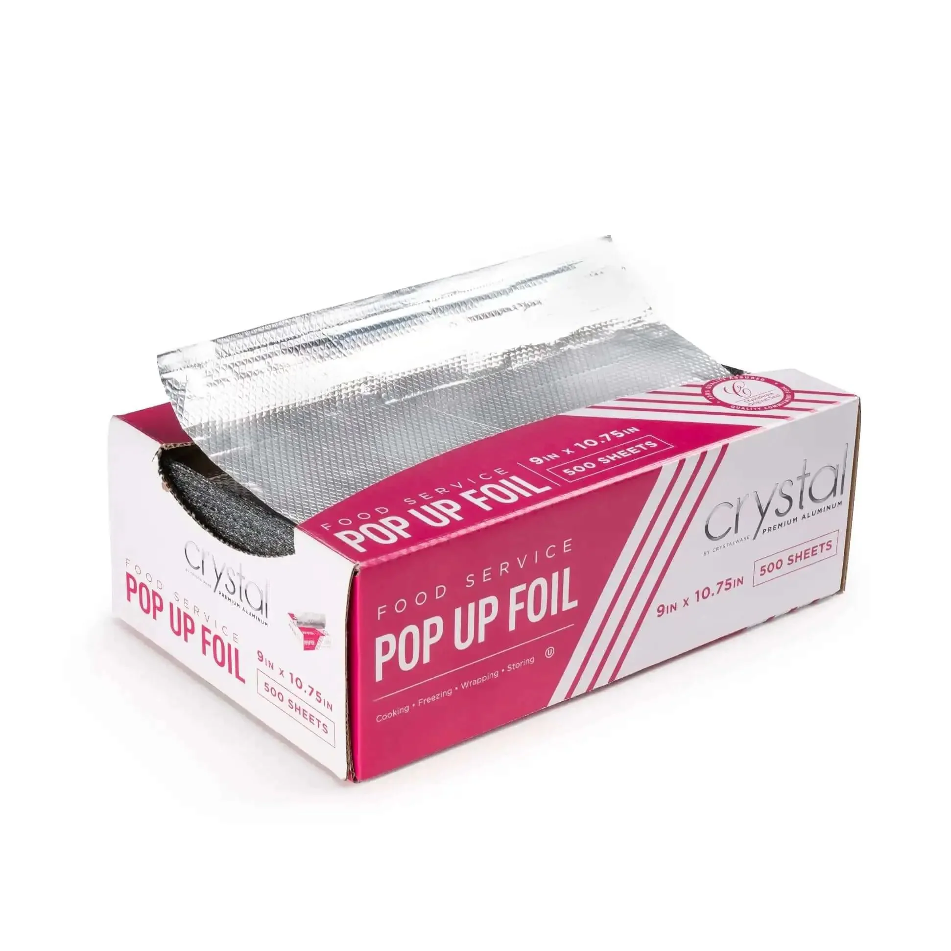 Premium Aluminum Foil Pop Up Sheets In Dispenser 9 By 10.75 Inch And 12 By 10.75 Inch Heavy Duty Food Safe For Cooking And Storing Grab And Go Meal Prep Ready Pre Cut 500 Sheets Kitchen Essentials