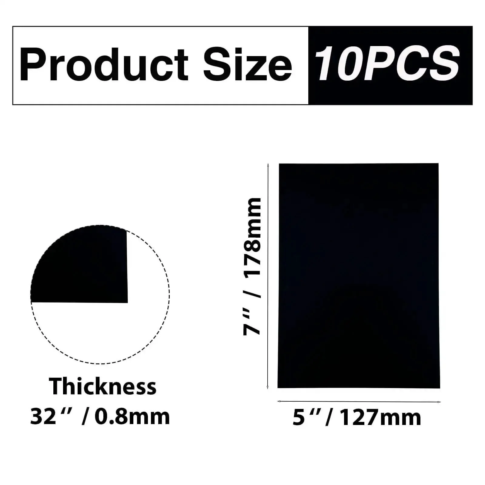 Premium Black Anodized Aluminum Sheets 5x7 Inch One Thirty Second Inch 0.8mm Corrosion Resistant Plates For Laser Engraving DIY Crafts Sign Making And Home Decor 10 Pack Great For Laser Cutting Projects And Custom Signage At Home Or Studio - Image 9