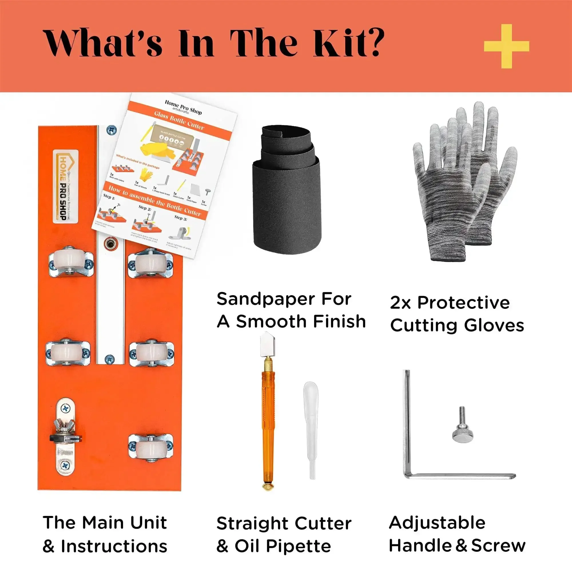 Premium Glass Bottle Cutter Kit For DIY Projects With Safety Gloves And Accessories All In One For Beer And Wine Bottles Adjustable Up To 7.67 Inches Diamond Carbide Blade Delivers 100000 Precise Cuts - Image 4