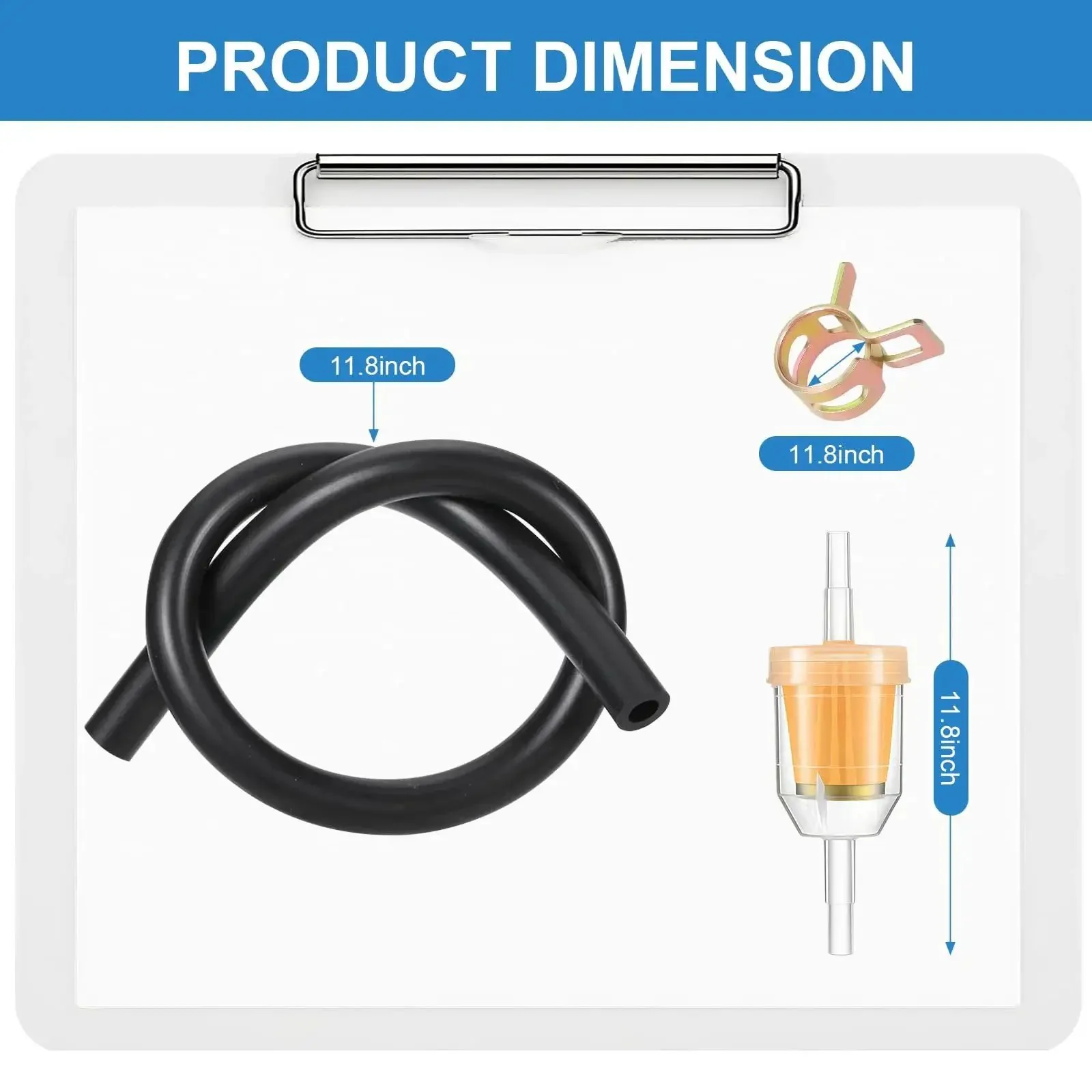 Premium Heavy Duty Fuel Pump For Lawn Mower Golf Carts And Utility Vehicles With Filter And Oil Hose Compatible With Kohler Briggs And Stratton Mikuni Cub Cadet Club Car John Deere Kawasaki Yamaha 808492 And 808656 - Image 4