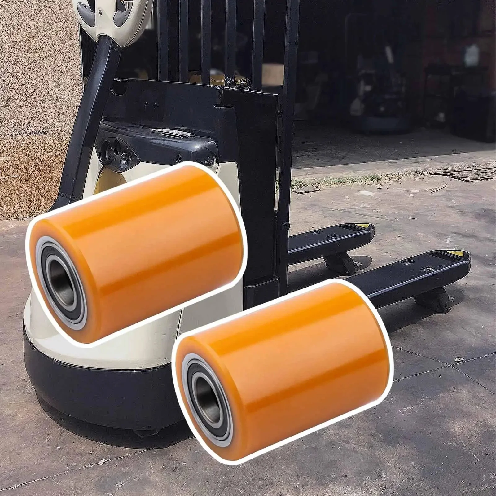 Premium Load Wheel Kit For WP 3000 Electric Pallet Jack Lift, Heavy Duty Replacement Wheels, Abrasion And Corrosion Resistant, Smooth Rotation, Precision Design, 2 Pack - Image 3