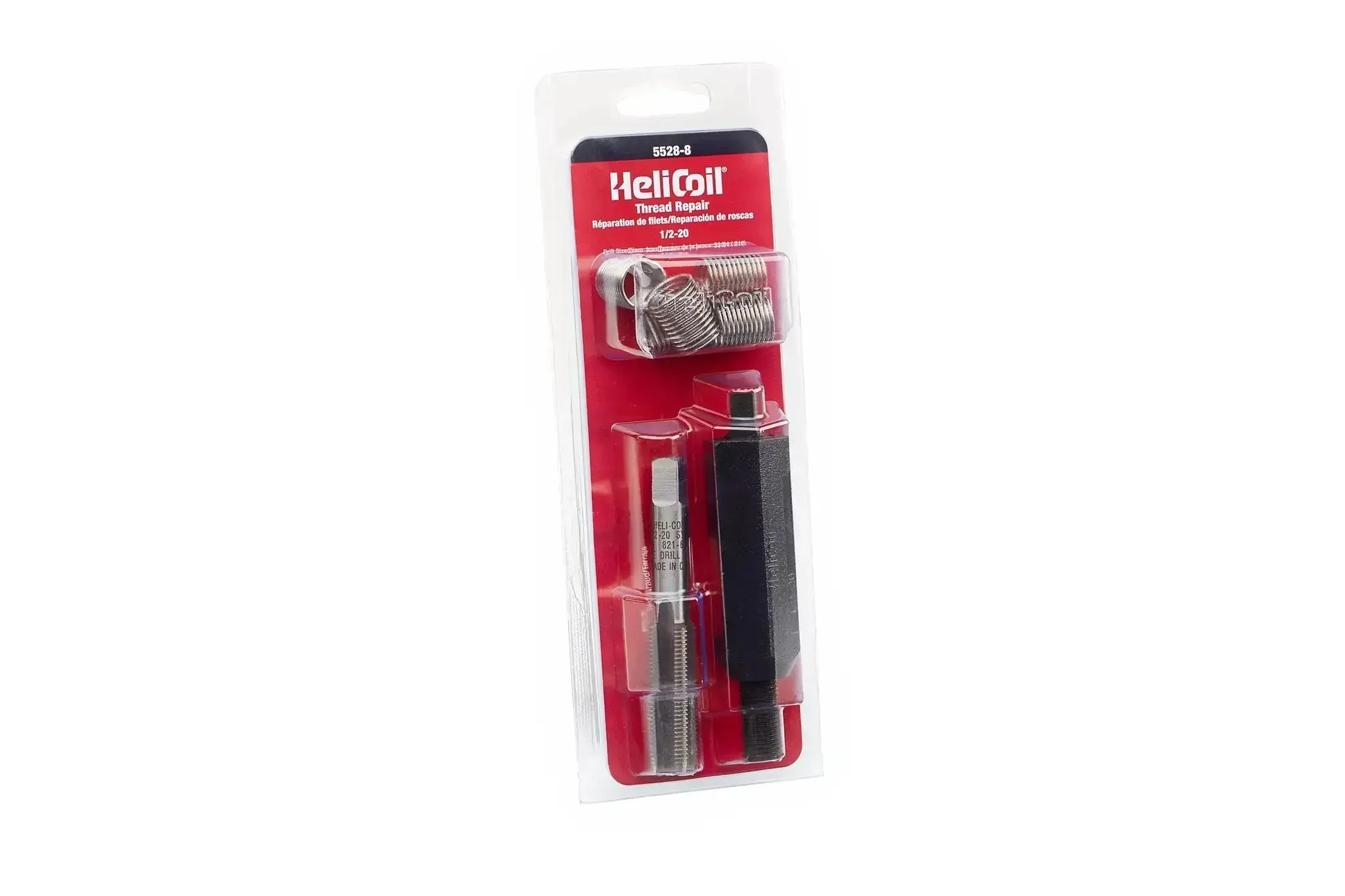 Premium Pro Grade Half Inch To Twenty Thread Repair Kit With Durable Coil Insert System Includes 5528-8 Easy To Use Repair Kit For Damaged Threads In Automotive Machinery And Home Projects Built For Infield And Workshop Use