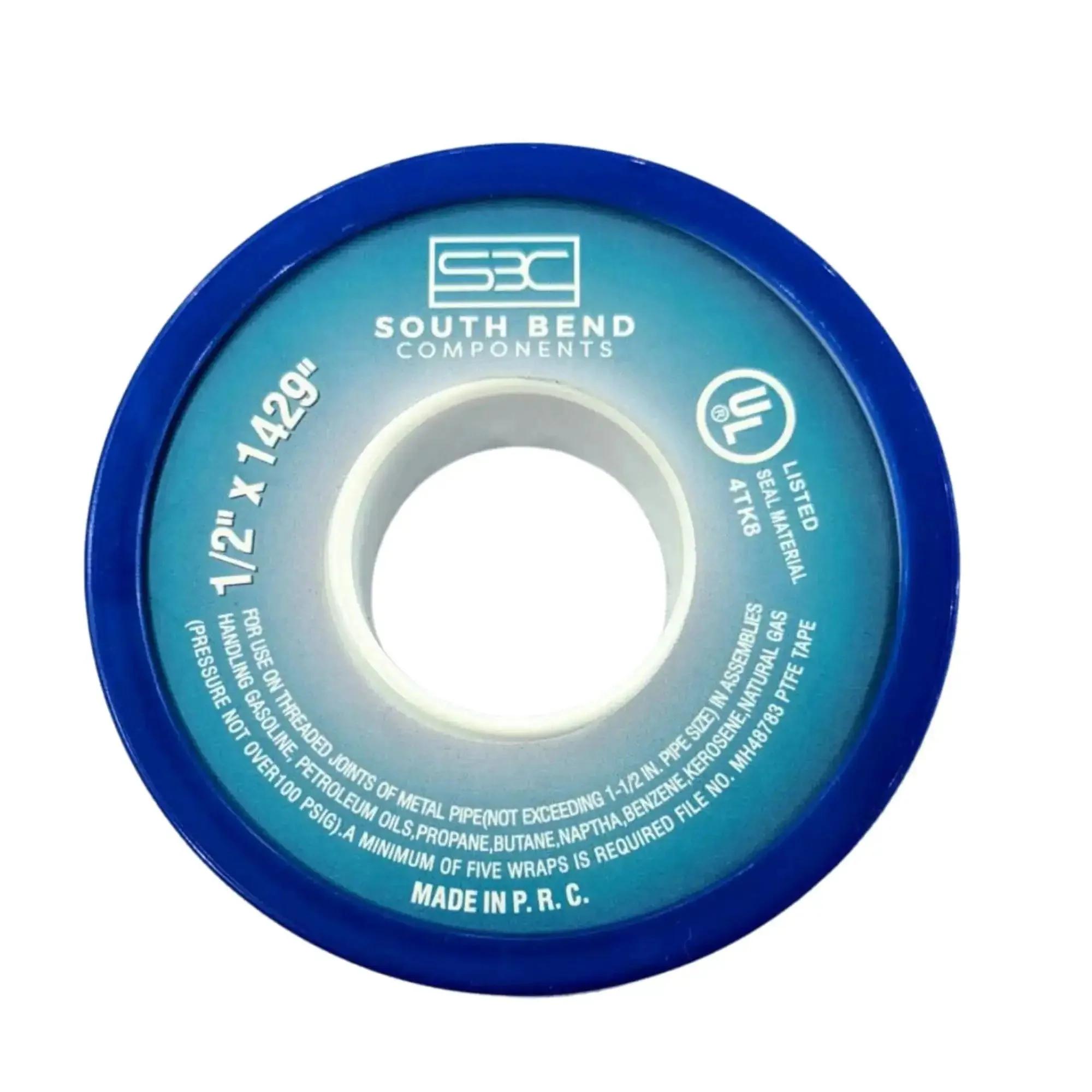 Premium PTFE Thread Seal Tape For Plumbing Gas Water And Air Systems Teflon Tape Delivers Leak Proof Seals On Metal And Plastic Pipes Durable And Easy To Use One Pack