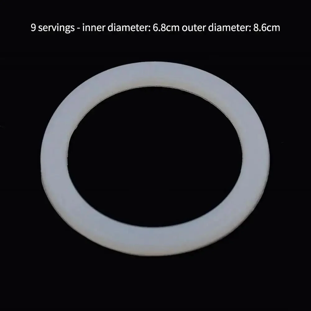 Premium Silicone Moka Pot Gasket Seal Replacement For Stovetop Espresso Makers Fits 2, 4, 6, 9 Cup Pots Easy Install Durable Rubber Ring Keeps Brews Rich, Leak Free - Image 5