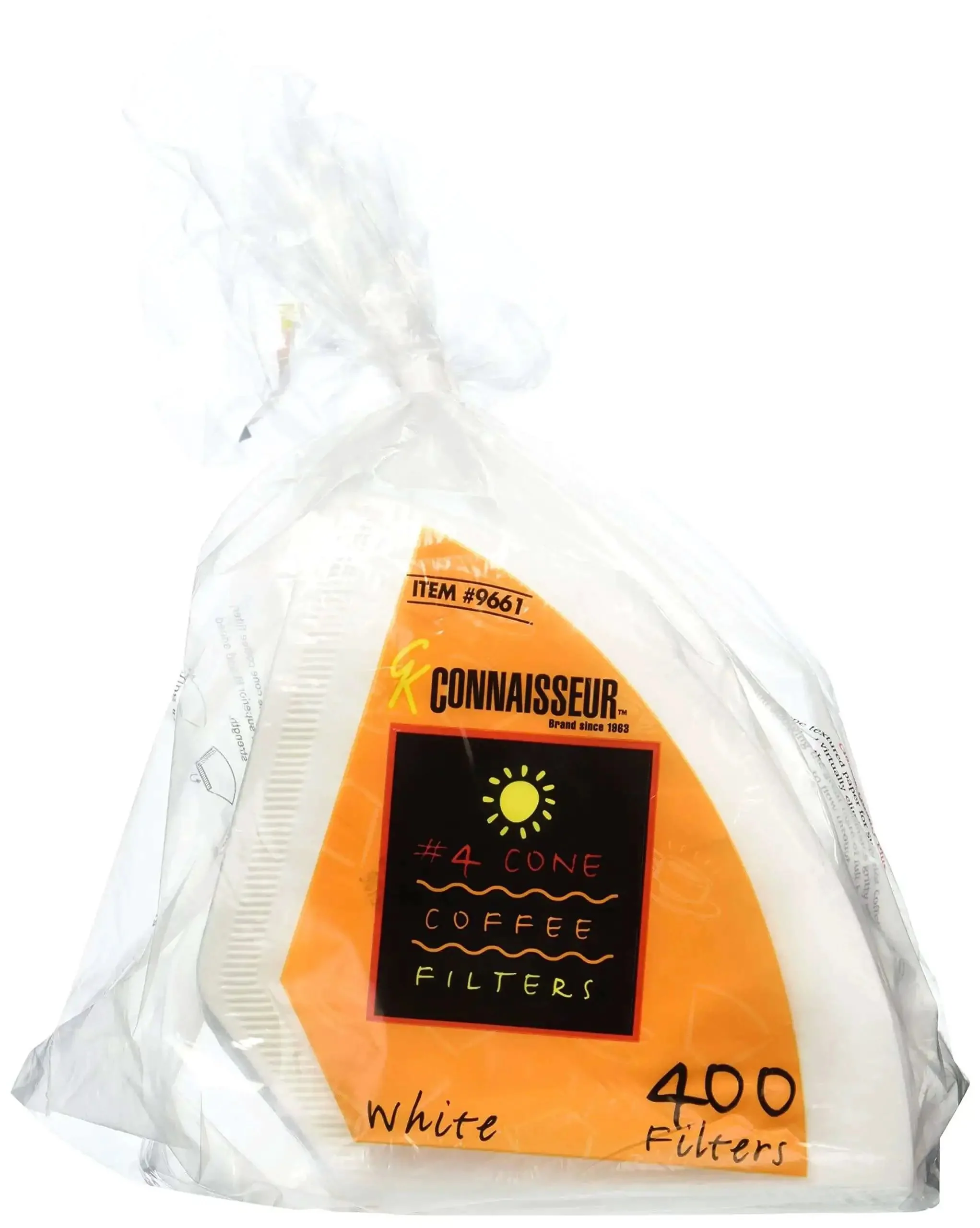 Premium Size Four Cone Coffee Filters Oxygen Cleansed For Fresh Joe Brew White 400 Count Bulk Pack For Home Brew Or Cafe Use Easy Fit For Most Drip Coffee Makers