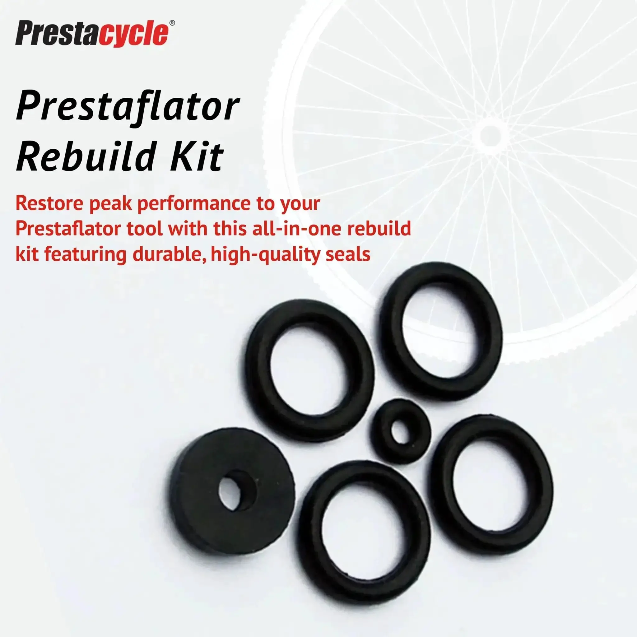 Prestaflator Rebuild Kit With O Rings And Seals For Hose Trigger And Pressure Release Fits 2010 And Newer Tools For Bicycles Pro Grade Buna N BN70 Rubber - Image 6