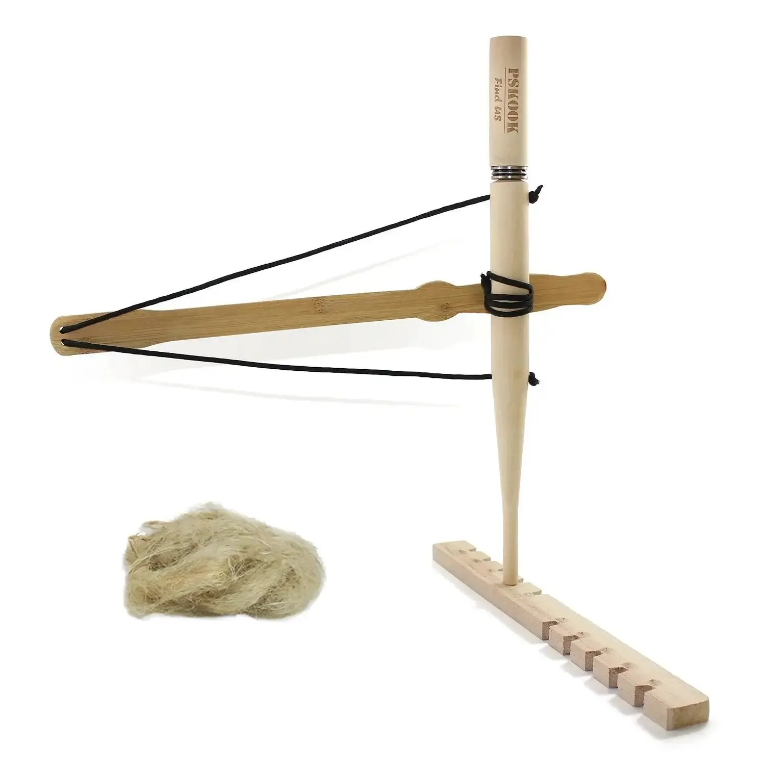 Primitive Friction Fire Starter Kit For Bushcraft And Camping, Bow Drill Set With Bamboo Handle, Easy Fire From Wood By Friction, Dope Survival Gear For Outdoor Adventures And Quick Safe Campfire Making