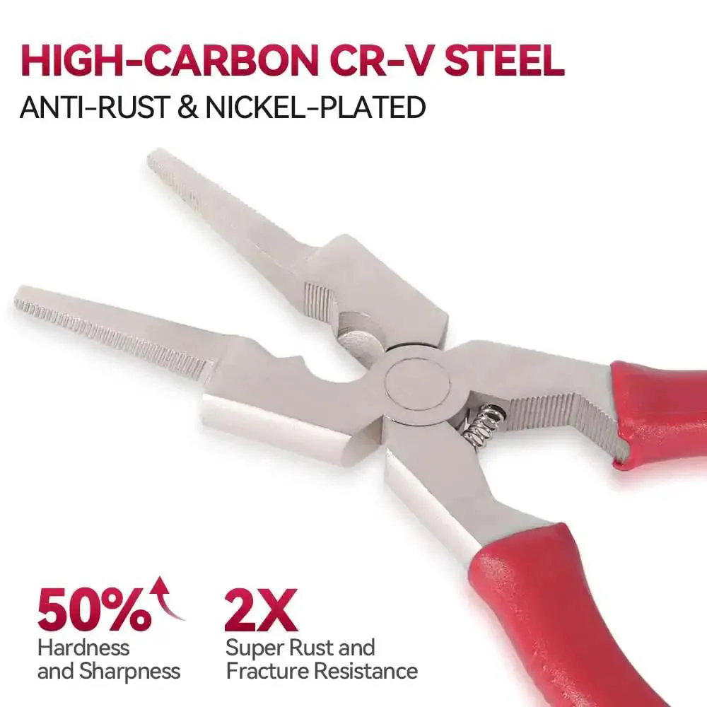 Pro 8 Inch MIG Welding Pliers With Long Nose, Rust-Resistant, Anti-Slip Grip, Induction-Hardened Cutting Edge, Spring-Loaded For Easy Use, Durable And Efficient Weld Tool For Pros And DIY Welders - Image 5