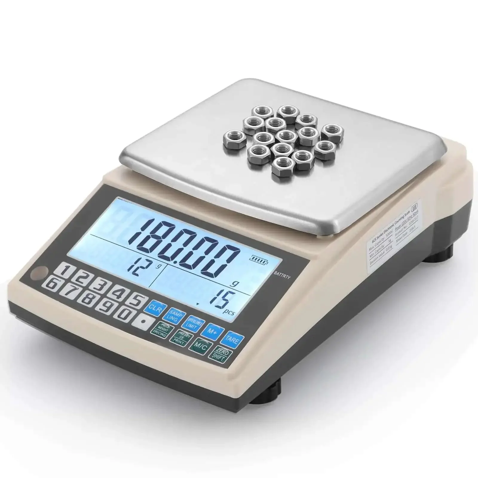 Pro Grade 0.01g Lab Scale With 5000g Capacity, Gram Counting Balance, RS232 Port, Calibration Weight, Battery Included, Digital Analytical Balance For Kitchen, Jewelry, Gold, And Industrial Use