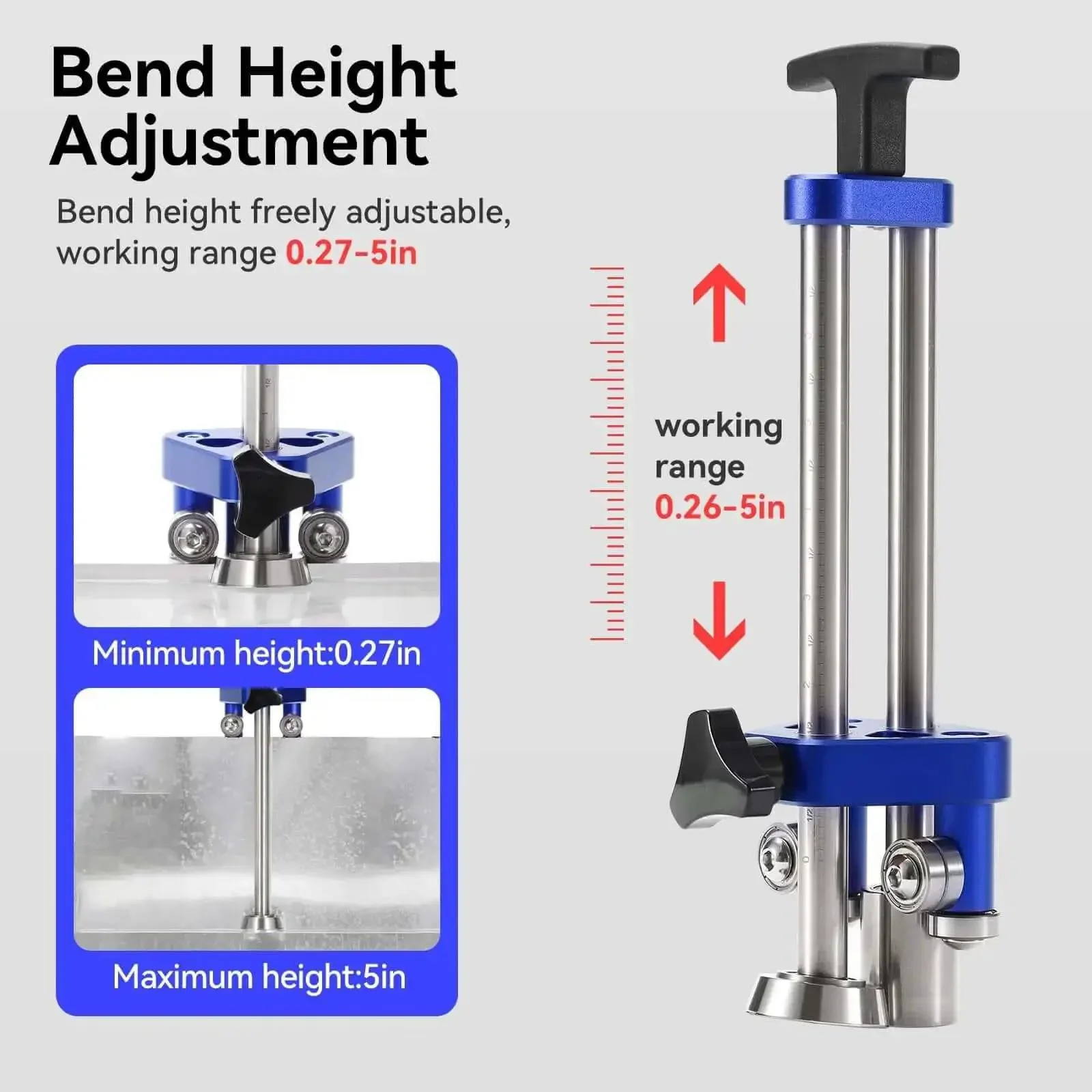 Pro Grade 1 Station Sheet Metal Roller Bender For Pros Quick Setup Metal Roofing Tools Lightweight Portable Fabrication Tool With 0 To 100 Degree Bend Range Angled Roller Keeps Surfaces Scratch Free Great For Profiling Panels - Image 8