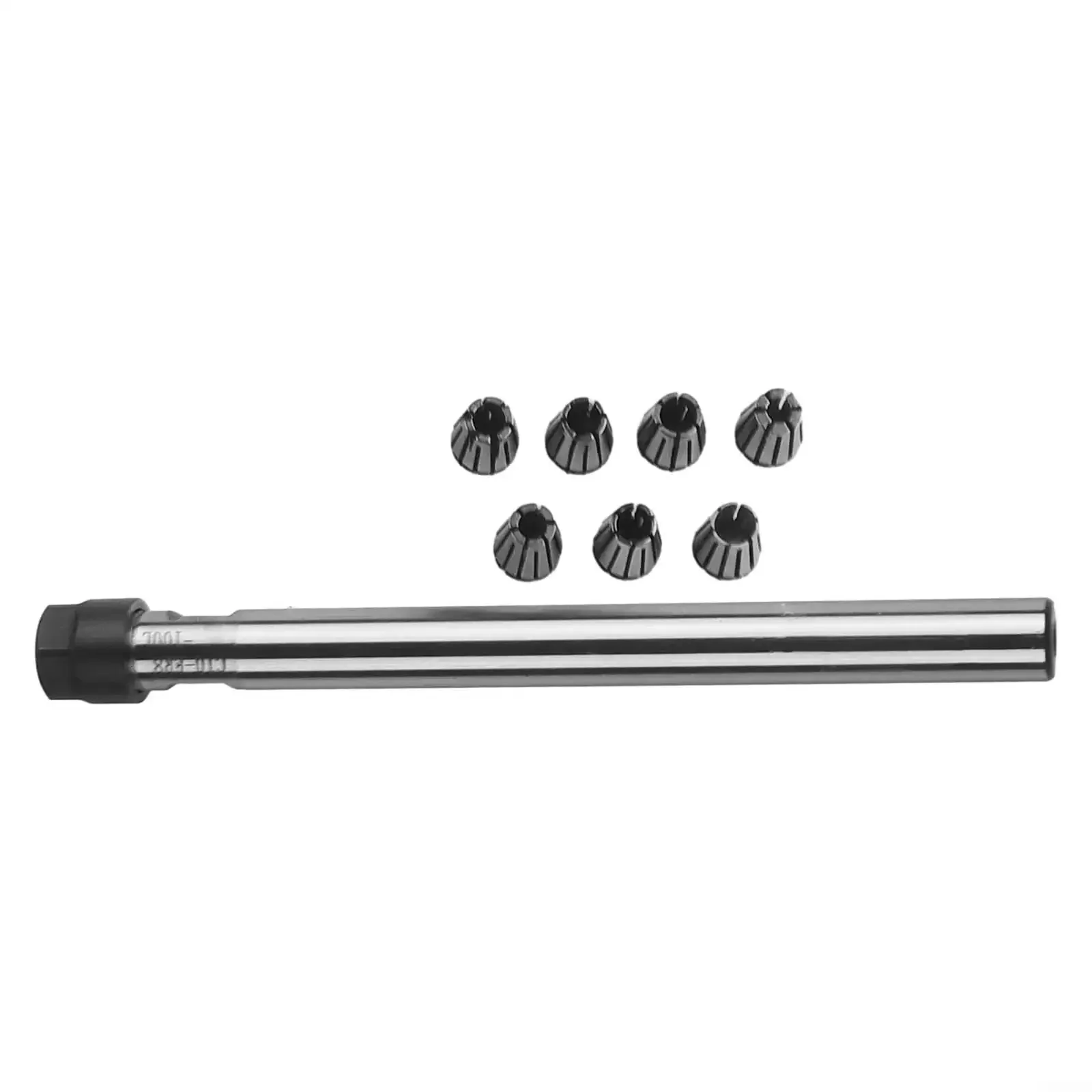 Pro Grade 100L Collet Chuck Holder With Seven ER8 Collet Set Ranging From 2 To 5 mm Straight Shank 10 mm For CNC Router And Milling Machines Durable High Precision Tooling For Reliable Cutting - Image 3