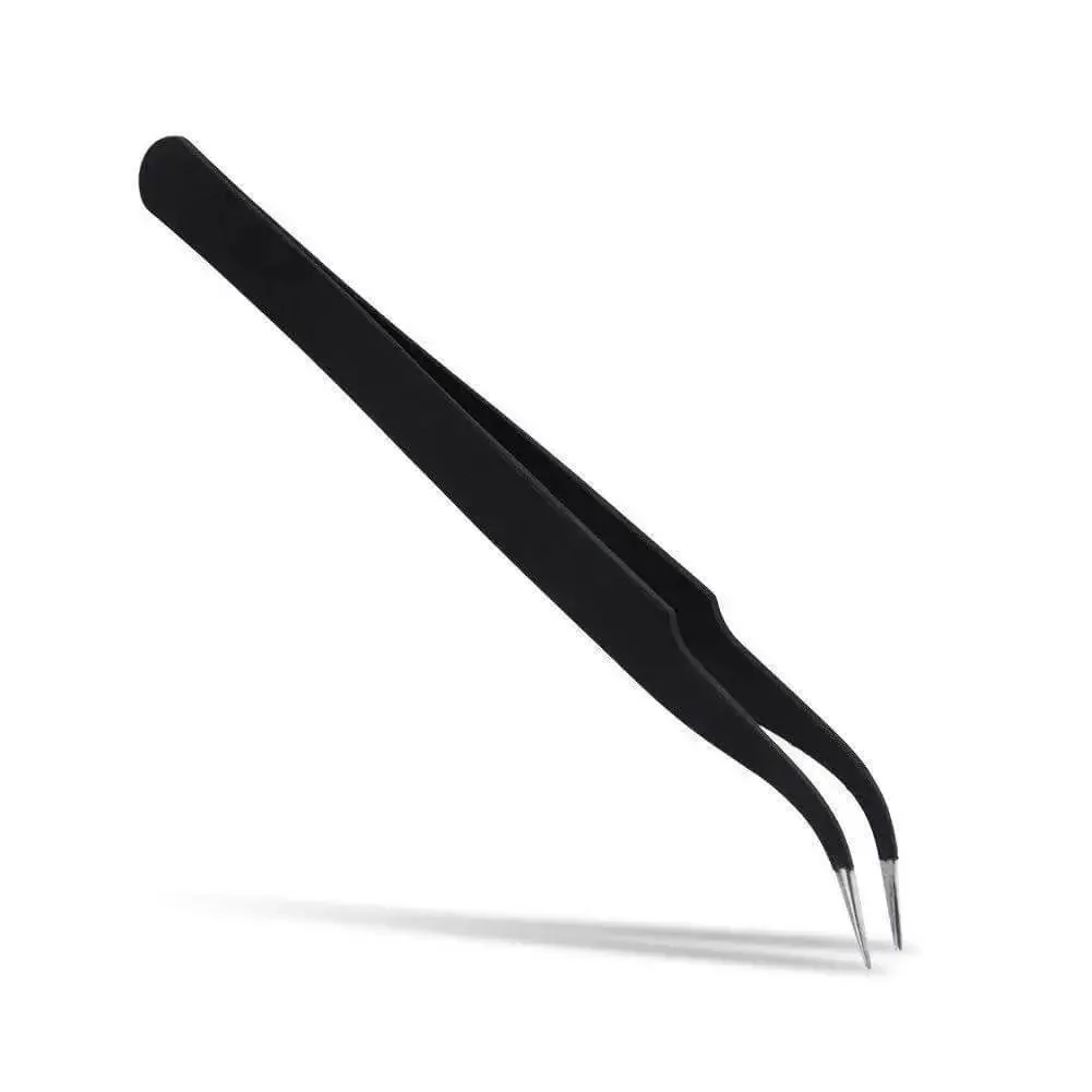 Pro Grade 11 Piece 0.4mm Nozzle Cleaning Kit With Stainless Steel Tweezers And Flexible Cleaning Needles For 3D Printers Antistatic Curved Tweezers And Non Magnetic Design For Precise Nozzle Maintenance - Image 3