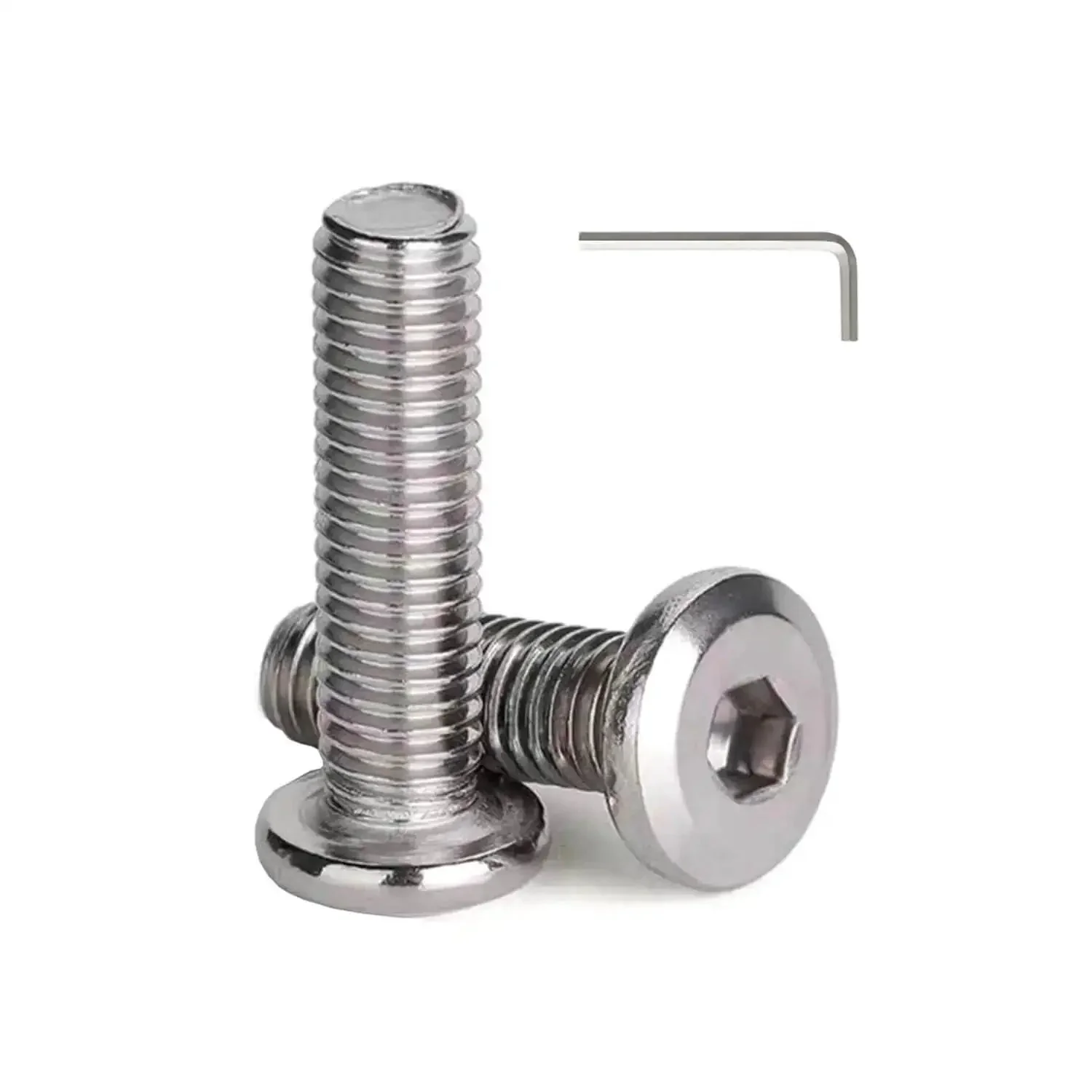 Pro Grade 1/4-20 x 1-1/4 Inch Flat Head Hex Socket Cap Screws Kit, 20 Pack, Stainless Steel 304 18-8 Bright Finish, Hex Drive, Fully Machine Thread Fasteners For Home, Office, And DIY Projects