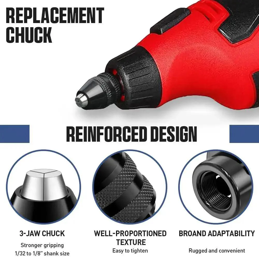 Pro Grade 15 Pc Drill Chuck Collet Set With Brass Collets And Nut Kit 0.8 To 3.2 mm Small Electric Drill Bit Collet For Rotary Tools Micro Twist Chucks Not For Dremel Tools - Image 4