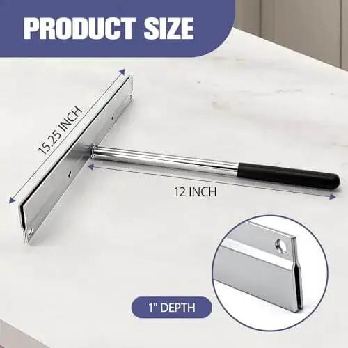 Pro Grade 15.25 Inch Sheet Metal Bender Folding Tool With 1 Inch Hem Depth Folds Up To 24 Gauge Steel For Metal Roofing HVAC And DIY On Site Projects Equipped With Sight Holes And Long Panel Bending In One Pass - Image 7