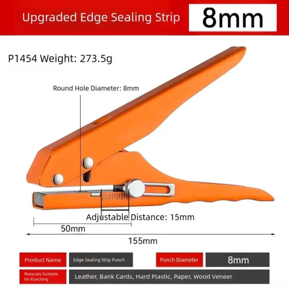 Pro Grade 15mm Hole Punch Pliers With Fixed Guide For Paper Cardboard PVC Cards Leather And Thin Metal Sheets, Delivers Clean Holes Up To 30 Sheets, Ergonomic Anti Slip Grip, Great For Office, School, And DIY Crafts - Image 9