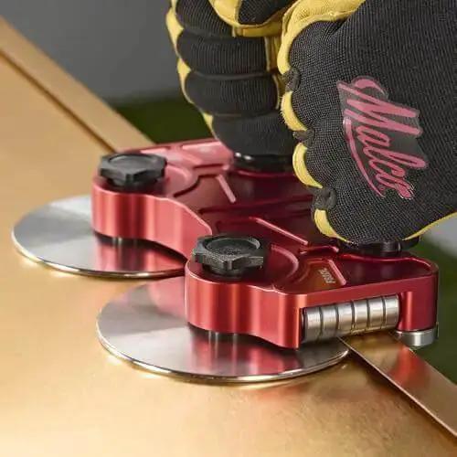 Pro Grade 2 Station Metal Bender Disc FS2DL Heavy Duty Straight Bend Tool For 5/16 To 1 3/4 Inch Runs, Handles 24 Gauge Steel, 26 Gauge Stainless, 0.040 Inch Aluminum, Copper, And Zinc, Lightweight, Portable, Ready To Go - Image 5