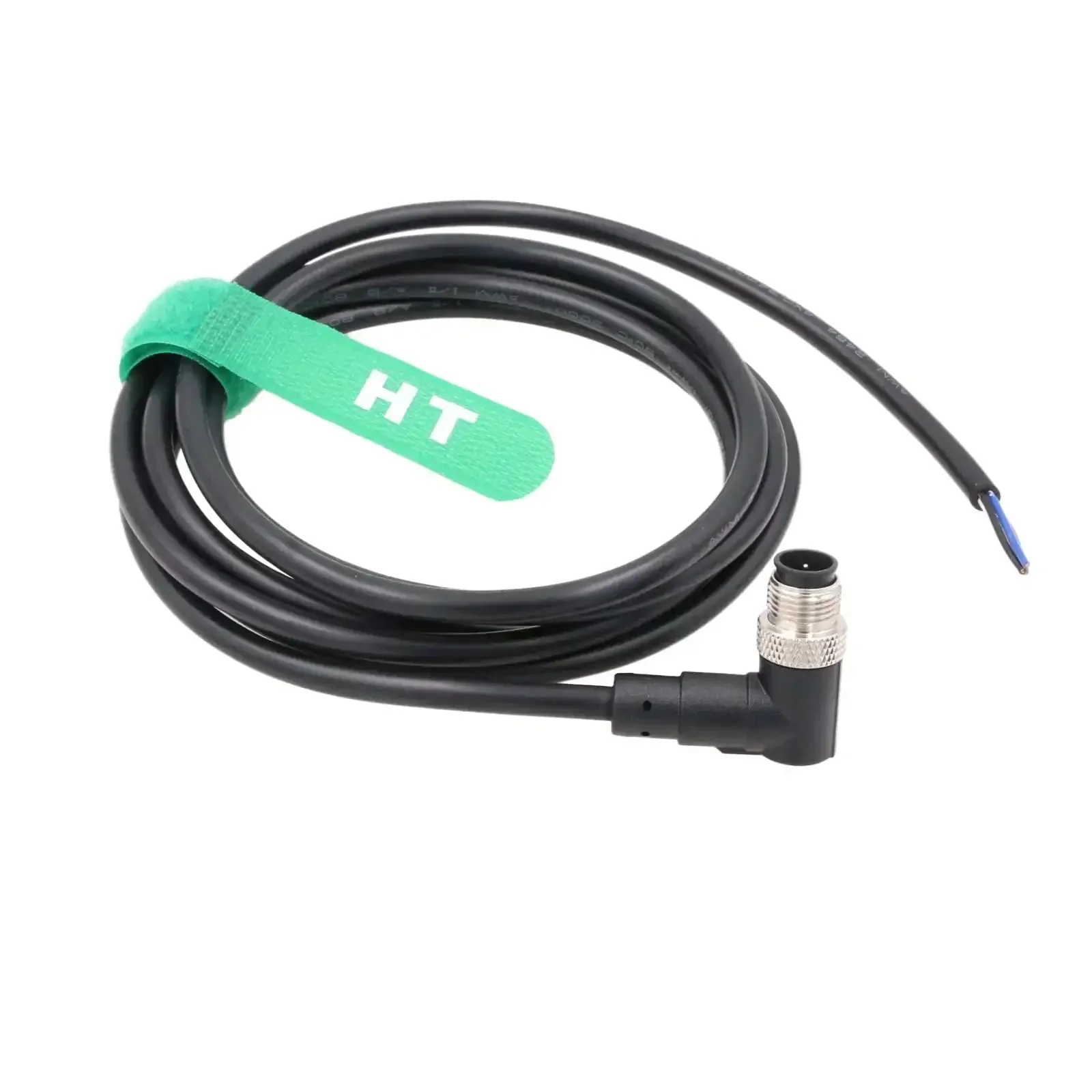 Pro Grade 4 Pin M12 A Coded Actuator Sensor Cable With Right Angle Male To Flying Leads, 2M Shielded Signal Cable Built Tough For Industrial Automation IO Link Profibus Network, 22AWG 4 Conductor Bare Wire Leads - Image 4