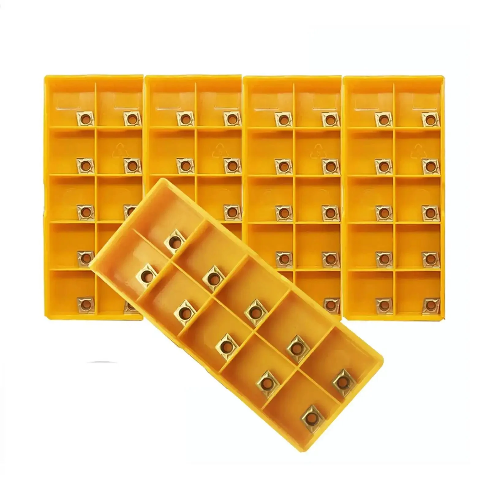 Pro Grade 50 Pack CCMT21.51 CCMT060204 Carbide Turning Inserts Multilayer Coated For Lathe Turning Stainless Steel And Steel Fast Cutting Low Friction Long Life Smooth Chip Evacuation Replacement Inserts For Lathe Tool Holders
