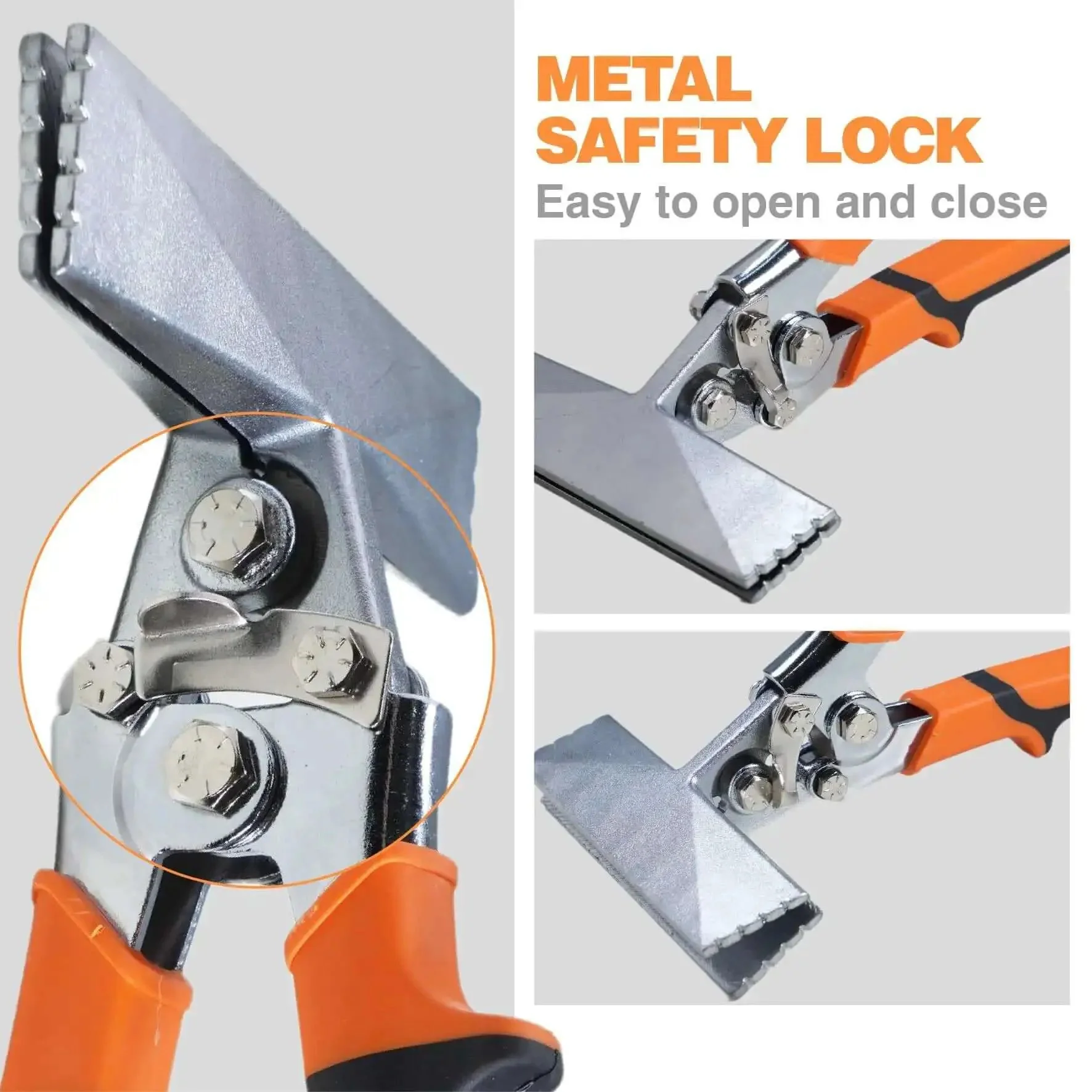 Pro-Grade 6 Inch Sheet Metal Hand Seamer With Ergonomic Grip, Straight Jaw Pliers For Bending And Flattening Steel, Aluminum And Galvanized Sheets, Heavy-Duty HVAC And Metalworking Tool For Pros - Image 3