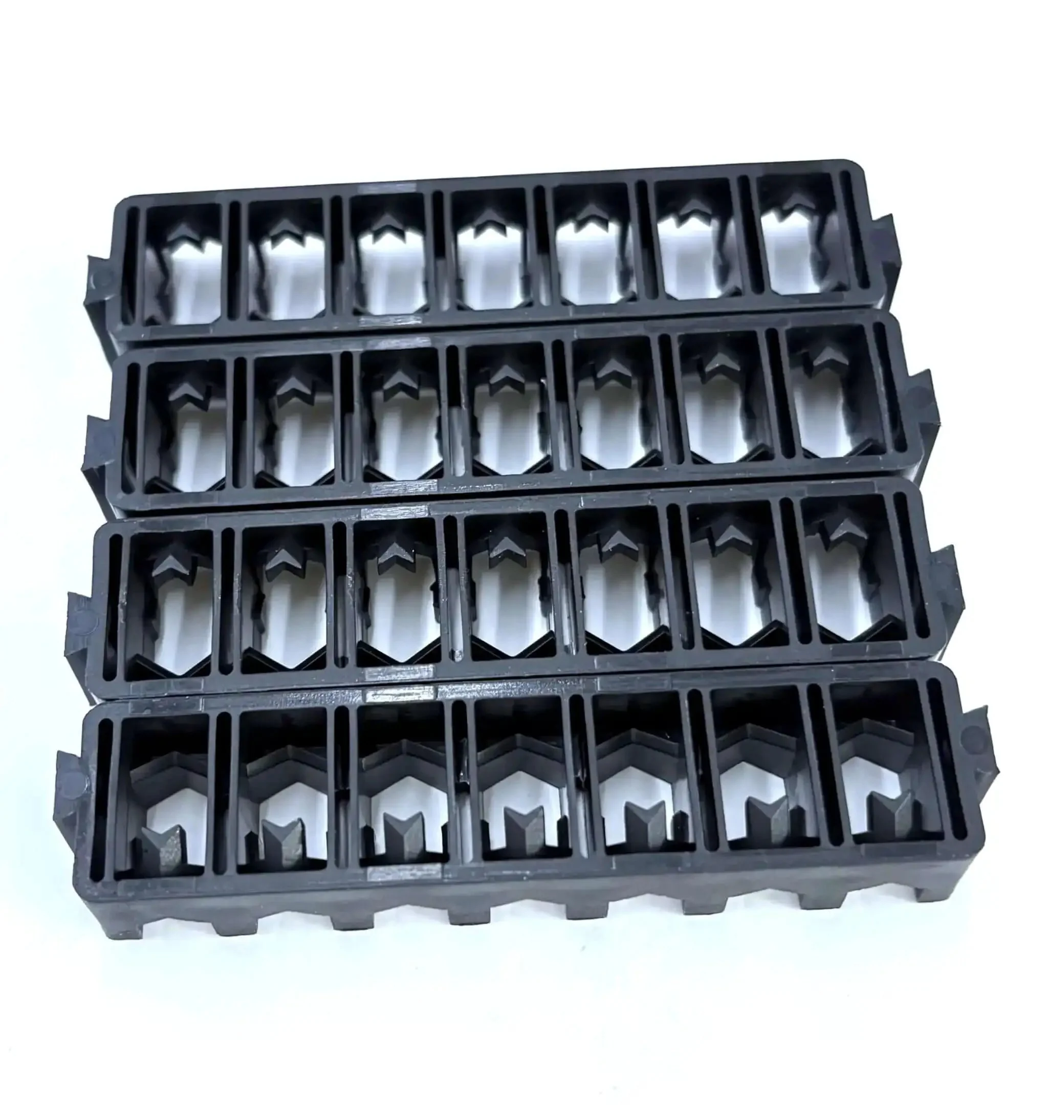 Pro Grade 7-Slot Bit Holder Set 4 Pack Black Plastic Storage Organizers for Drill Bits and Fasteners Heavy Duty Replacement Part Built Tough to Protect and Keep DEWALT Bits Neat and Ready