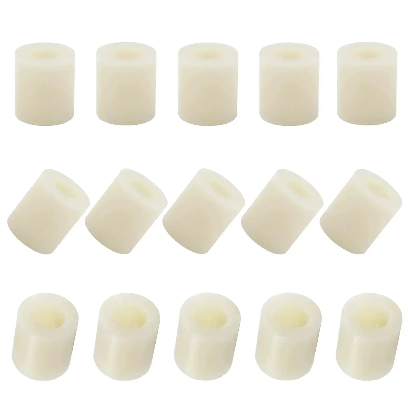 Pro Grade ABS Plastic Spacers 0.45 Inch OD 0.24 Inch ID 0.5 Inch Thick Unthreaded Standoff Bushings Anti Vibration Multi-Purpose Black Round Washers Pack Of 50 For Home And Car Projects