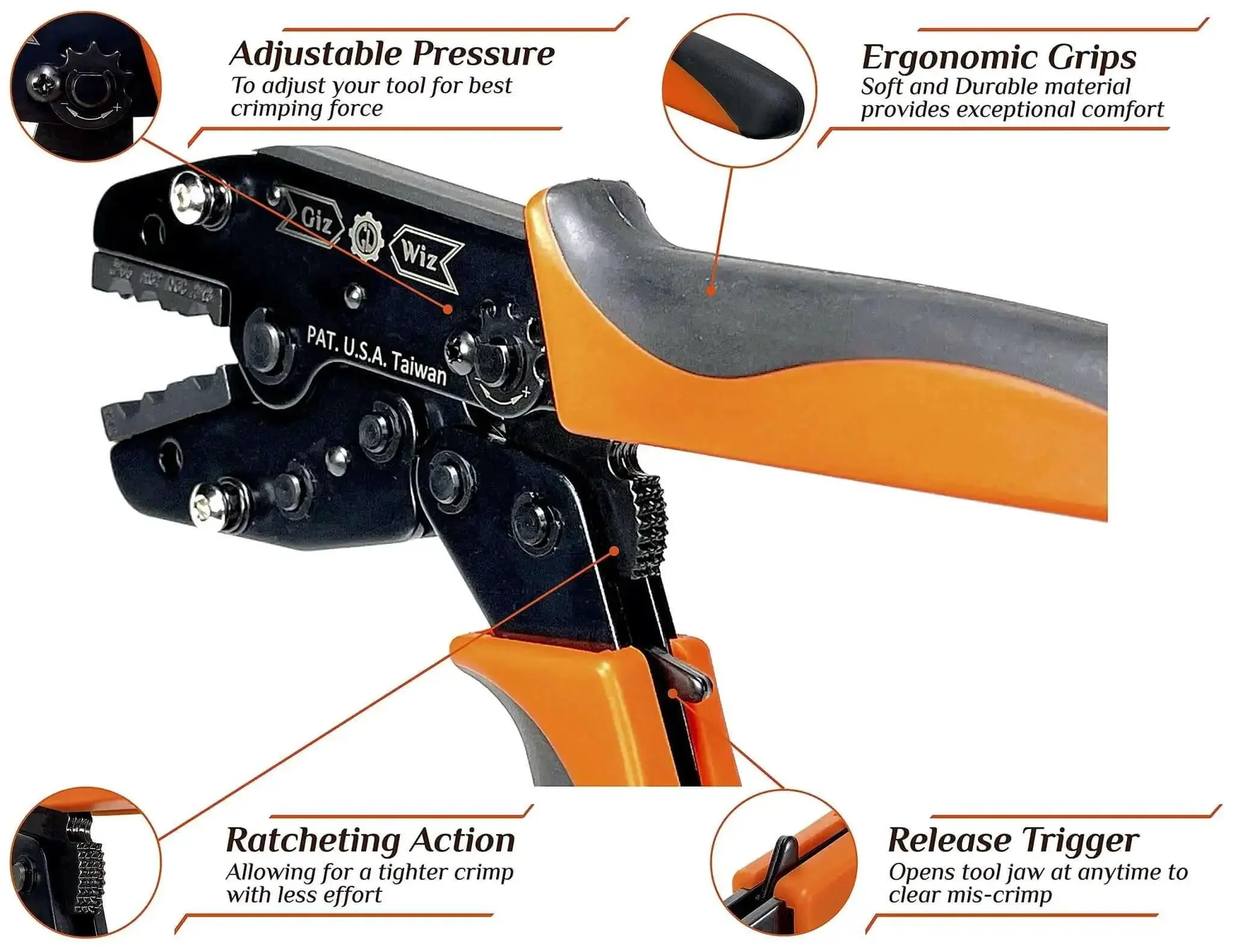 Pro Grade All In One RF Coax Tool Kit With Quick Change Crimper Cutter And Stripper Plus Five Interchangeable Die Sets For Fast Coax Assembly Prep And Reliable Repairs - Image 5