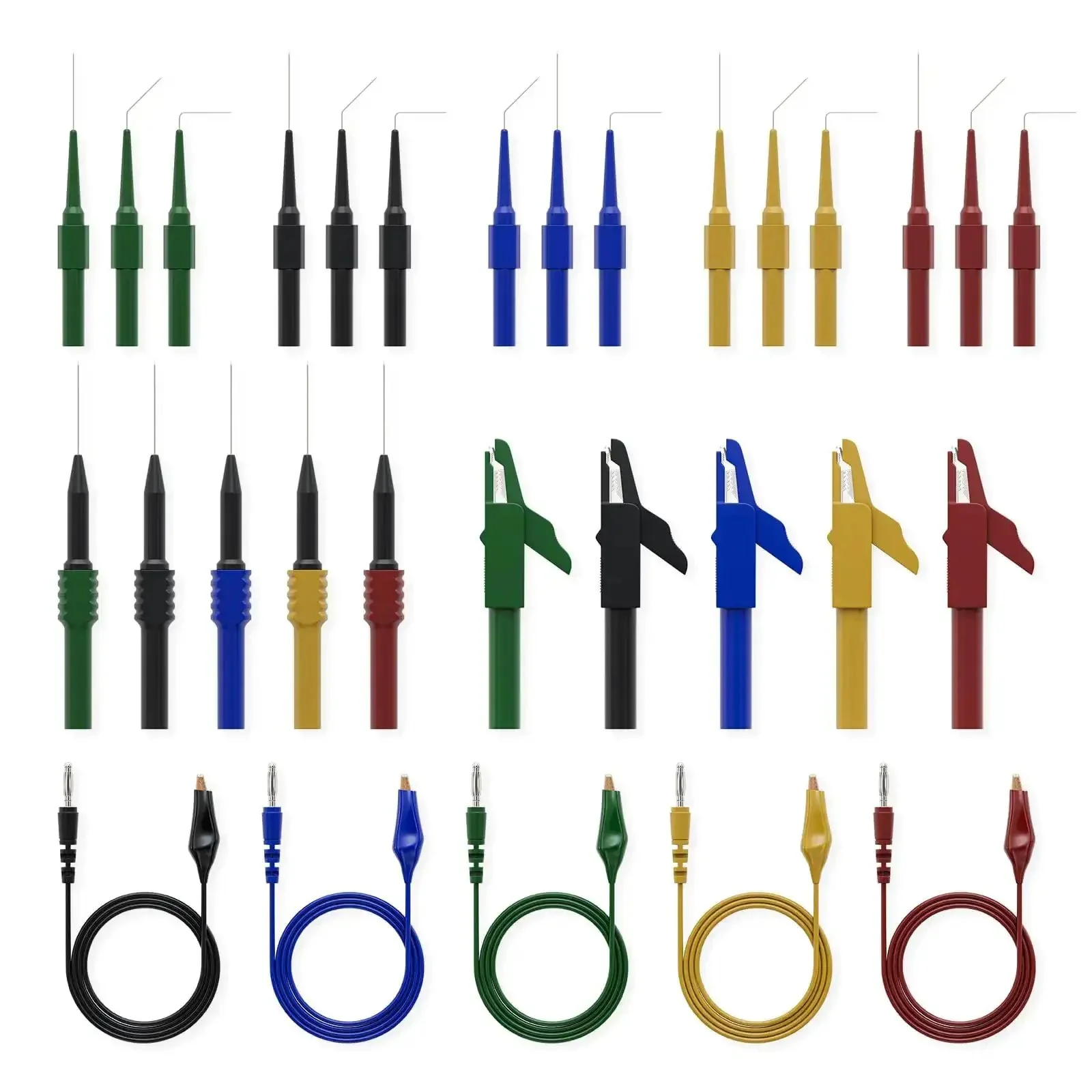 Pro Grade Automotive Power Circuit Probe Tester Upgrade Kit With 30 Back Probe Leads 12 24V Short and Open Circuit Finder AC DC Voltage Test Diode Resistance Polarity Continuity Ground Tests Activate Components 40 Foot Cable - Image 5
