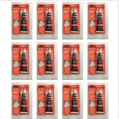 Pro Grade Black RTV Silicone Gasket Maker Sealant For High Temp Engine Seals, 12 Pack Of 85g Each, 3 Oz Each, Tough Heat Resistant Gasket Cement For Auto And Machinery
