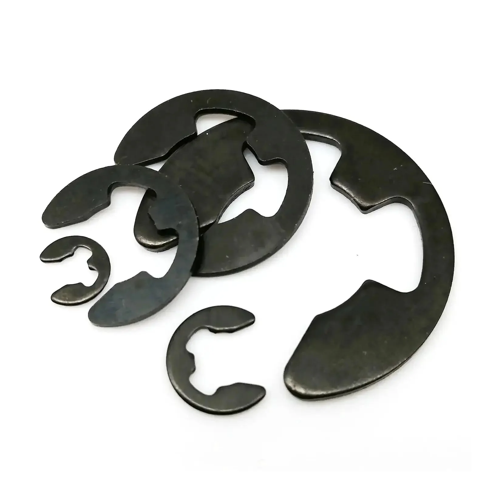 Pro Grade Black Steel External Retaining Ring Set For Shafts E Type And C Type Circlips DIN6799 Sizes M2 To M24 Including M2.5 M3 M3.5 M4 M5 M6 M7 M8 M9 M10 M11 M12 M13 M15 M19 M22 M24 Available In 10, 50, And 100 Packs - Image 5