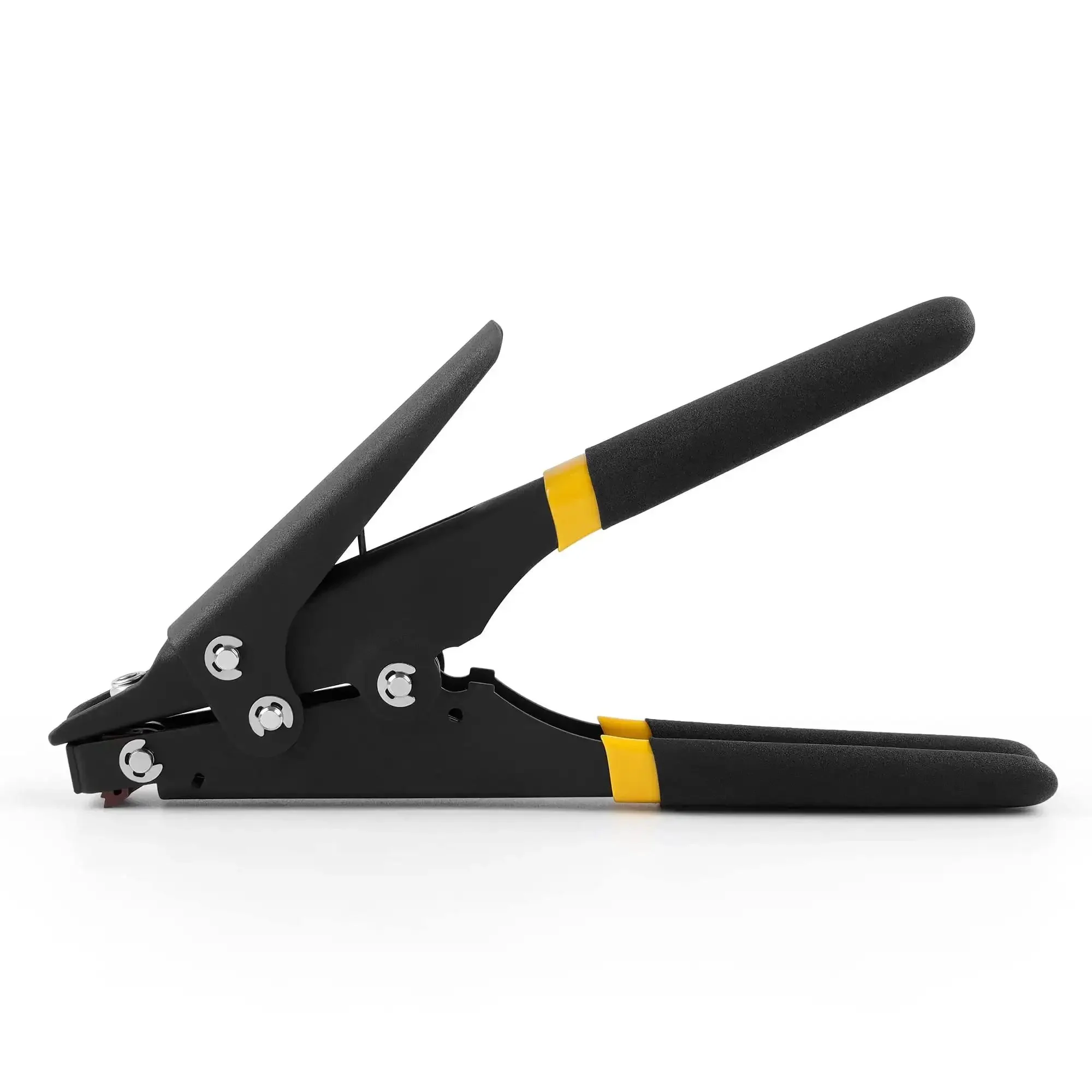 Pro Grade Cable Tie Gun Zip Tie Tool For Tensioning And Cutting Nylon Ties Up To 0.35 Inches, Easy Grip Ergonomic Handle, Quick Cinching And Clean Cuts For Electronics, Home, And Auto Wiring