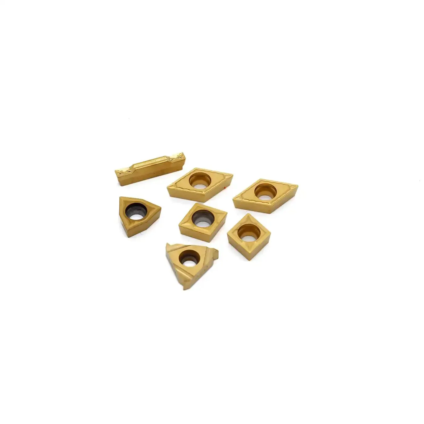 Pro-Grade Carbide Turning Inserts MGMN300 16ER A60 WCMT06T304 CCMT09T304 DCMT11T304 for Five Eighths or Three Quarters Inch Lathe Tool Holder Replacement Set of Seven Pieces for CNC Turning - Image 2