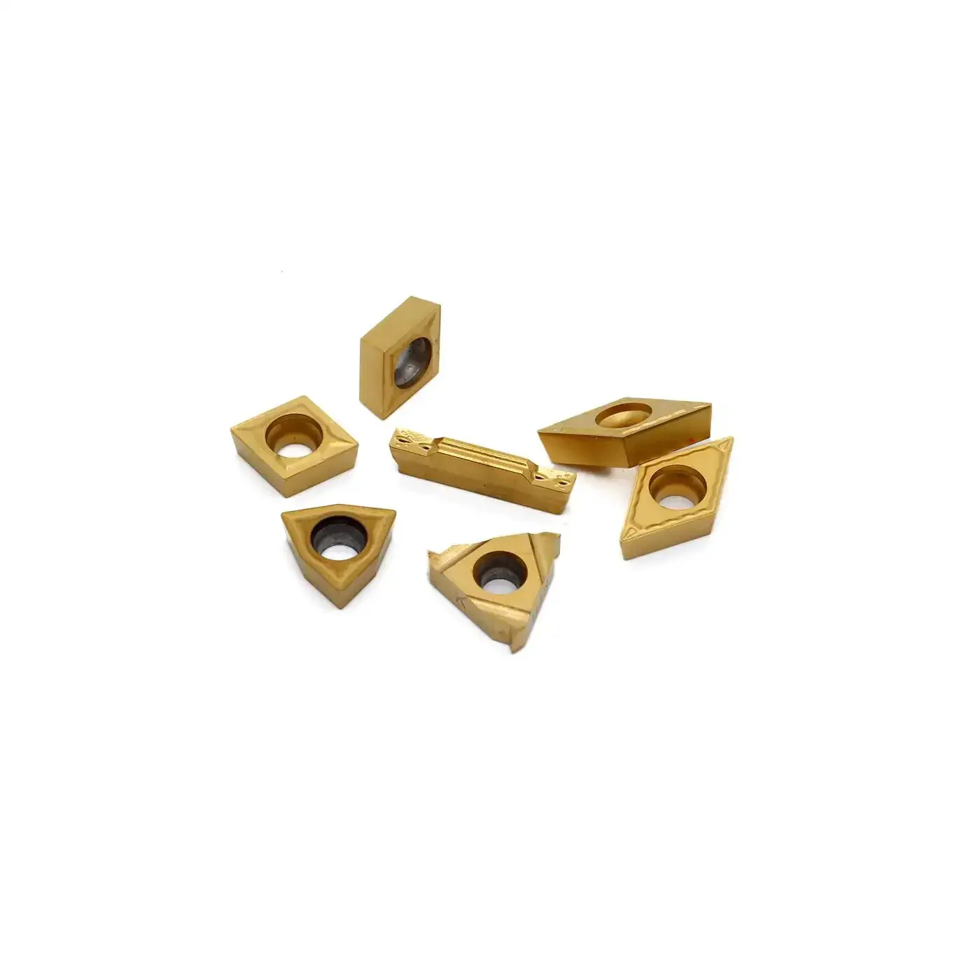 Pro-Grade Carbide Turning Inserts MGMN300 16ER A60 WCMT06T304 CCMT09T304 DCMT11T304 for Five Eighths or Three Quarters Inch Lathe Tool Holder Replacement Set of Seven Pieces for CNC Turning - Image 3