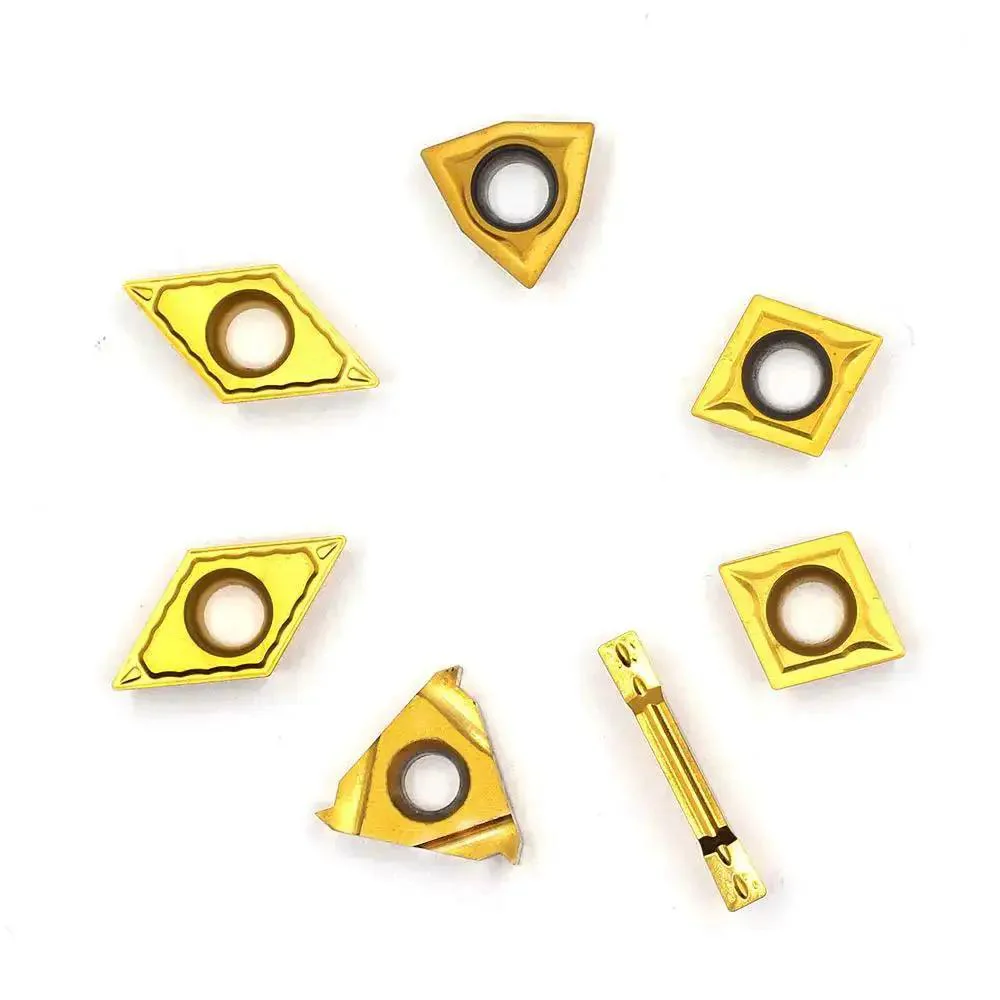 Pro-Grade Carbide Turning Inserts MGMN300 16ER A60 WCMT06T304 CCMT09T304 DCMT11T304 for Five Eighths or Three Quarters Inch Lathe Tool Holder Replacement Set of Seven Pieces for CNC Turning - Image 5