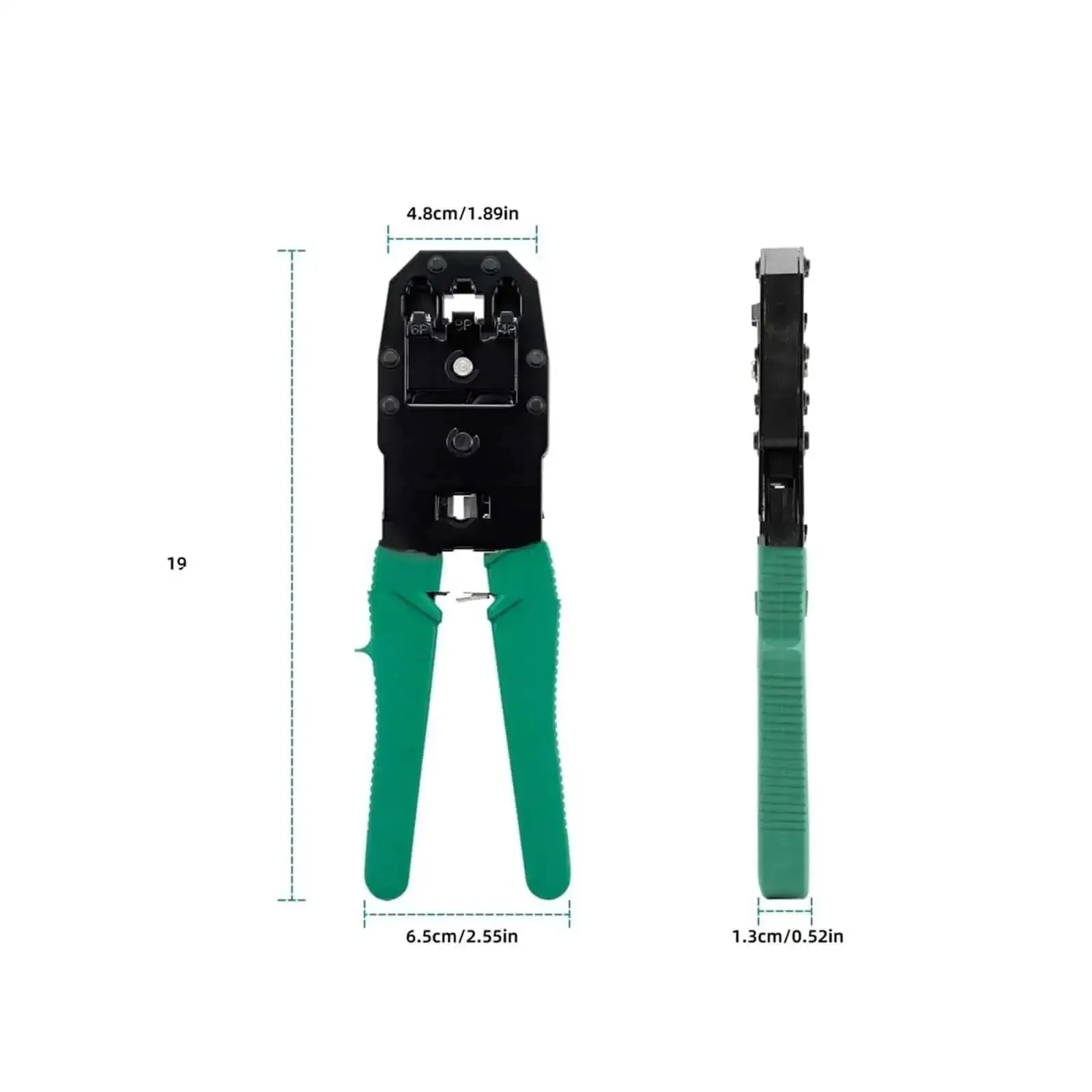 Pro Grade Cat5 Network Cabling Tools And Battery Tester Set, 5-Piece Diy Maintenance Kit In Green Box, Great For Home Office Installations And Field Techs - Image 3