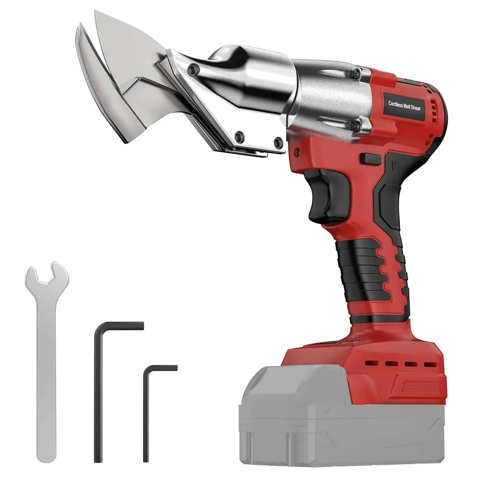Pro Grade Cordless Metal Shears With 18V Power, 360 Degree Rotating Head, 221 Ft-Lbs Torque, Brushless Electric Sheet Metal Cutter For Stainless Steel And Iron, Battery Not Included, Not For Wave-Shaped Sheets