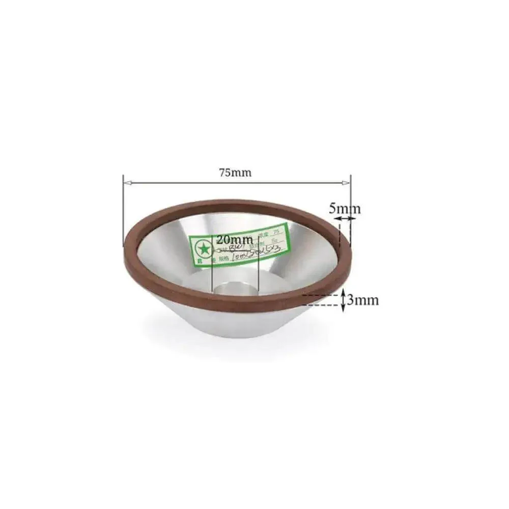 Pro Grade Diamond Grinding Wheel Resin Bond Circle Sharpener for Precision Grinding on Carbide Metal Tungsten Steel Milling Cutters 75 100 125 150mm One Piece - Image 4