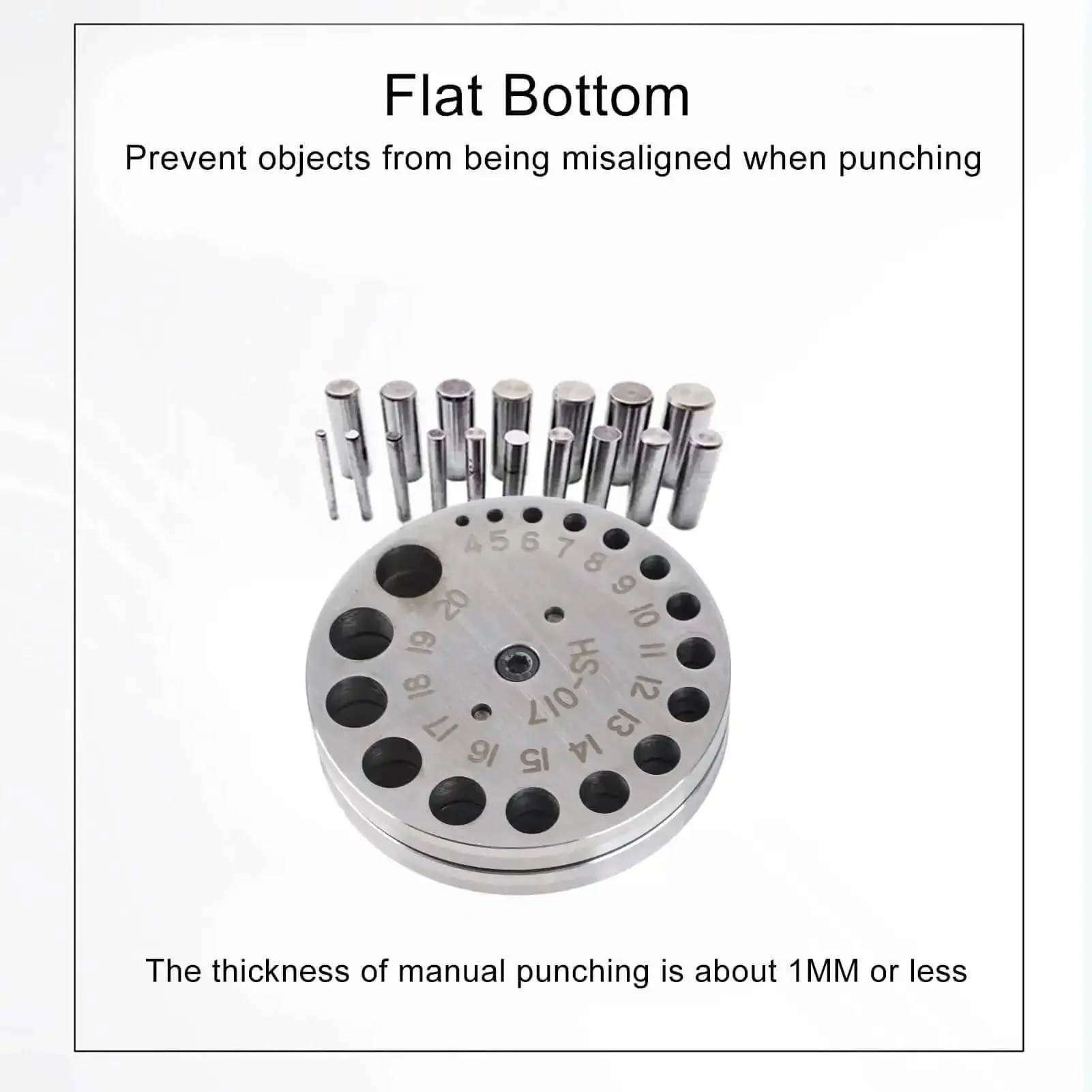 Pro Grade Disc Cutter Set For Jewelry Making 17 4 Steel Circle Punch Kit For Forming Pendant Charms, Durable Metal Punch Tool For Cutting And Shaping Discs, DIY Friendly Circular Jewelry Components - Image 4
