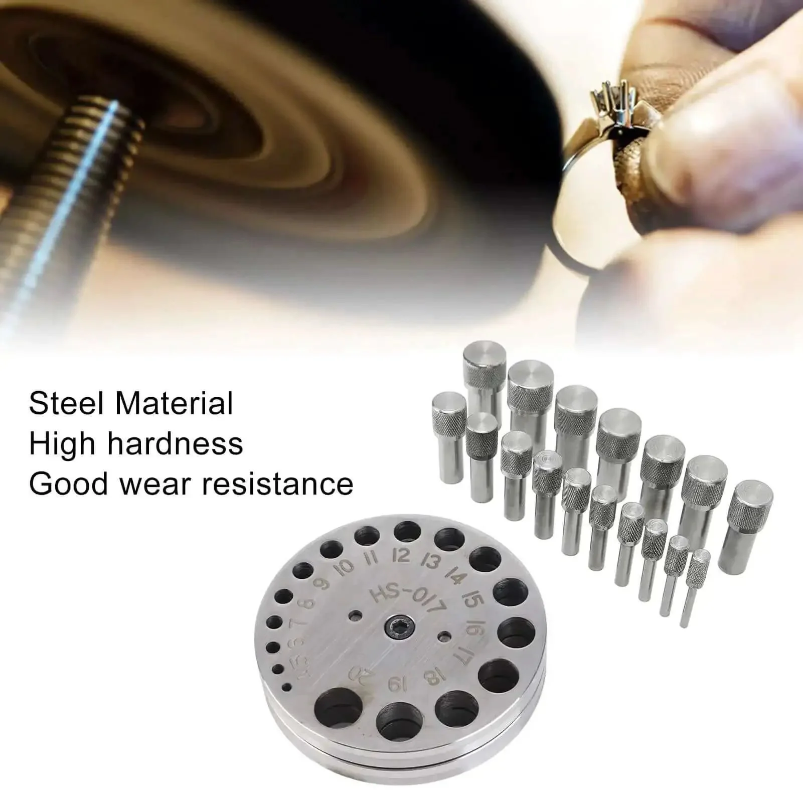 Pro Grade Disc Cutter Set For Jewelry Making 17 4 Steel Circle Punch Kit For Forming Pendant Charms, Durable Metal Punch Tool For Cutting And Shaping Discs, DIY Friendly Circular Jewelry Components - Image 5