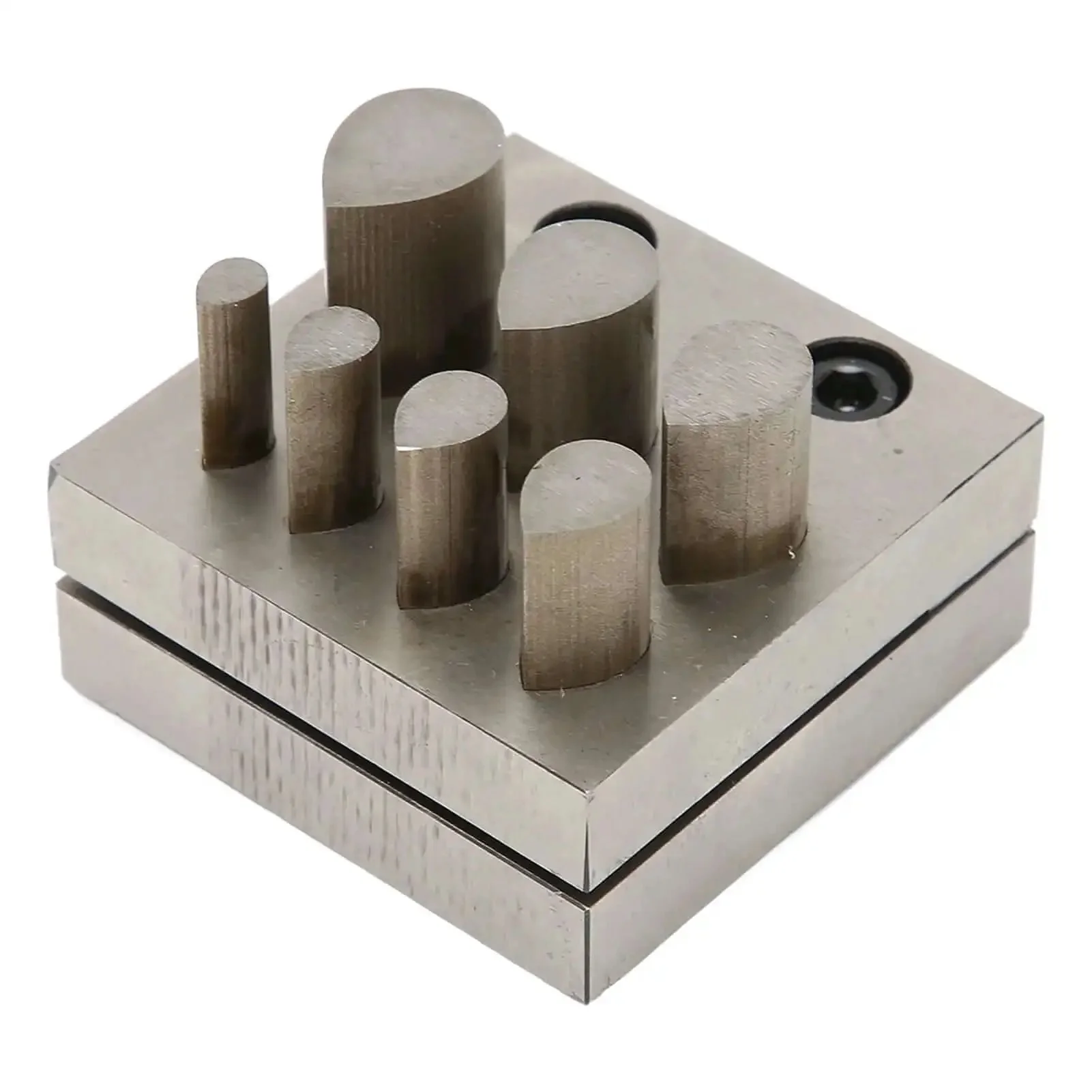 Pro Grade Disc Cutter Set For Jewelry Making, 7 Size Punch Die Plates With Flat Bottom For Accurate Punching, Metal Cutting Tool For Pendants, Charms, Beads, And Disc Forming - Image 2