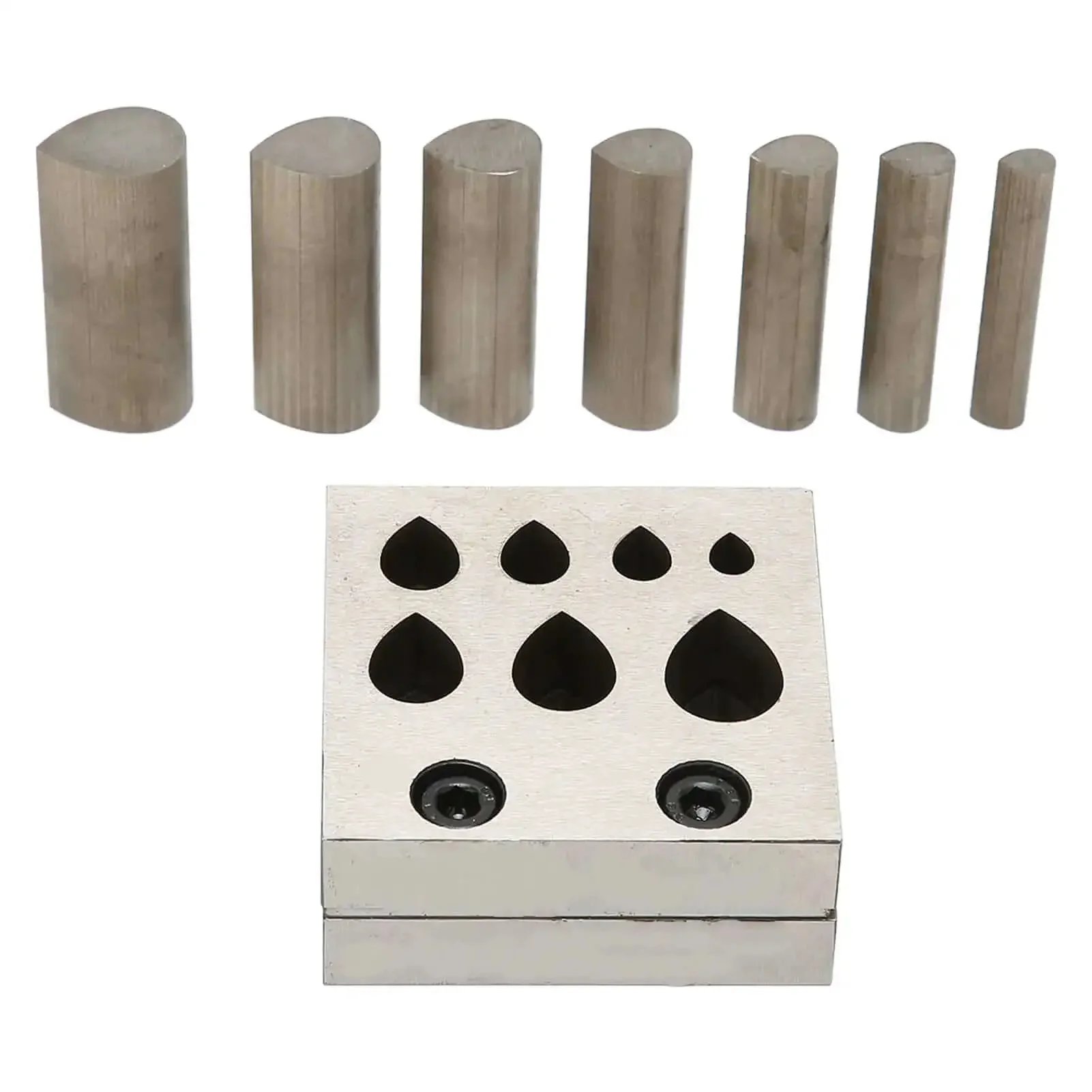 Pro Grade Disc Cutter Set For Jewelry Making, 7 Size Punch Die Plates With Flat Bottom For Accurate Punching, Metal Cutting Tool For Pendants, Charms, Beads, And Disc Forming - Image 5