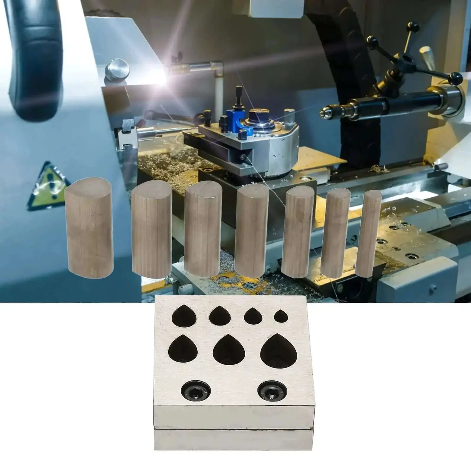 Pro Grade Disc Cutter Set For Jewelry Making, 7 Size Punch Die Plates With Flat Bottom For Accurate Punching, Metal Cutting Tool For Pendants, Charms, Beads, And Disc Forming - Image 8
