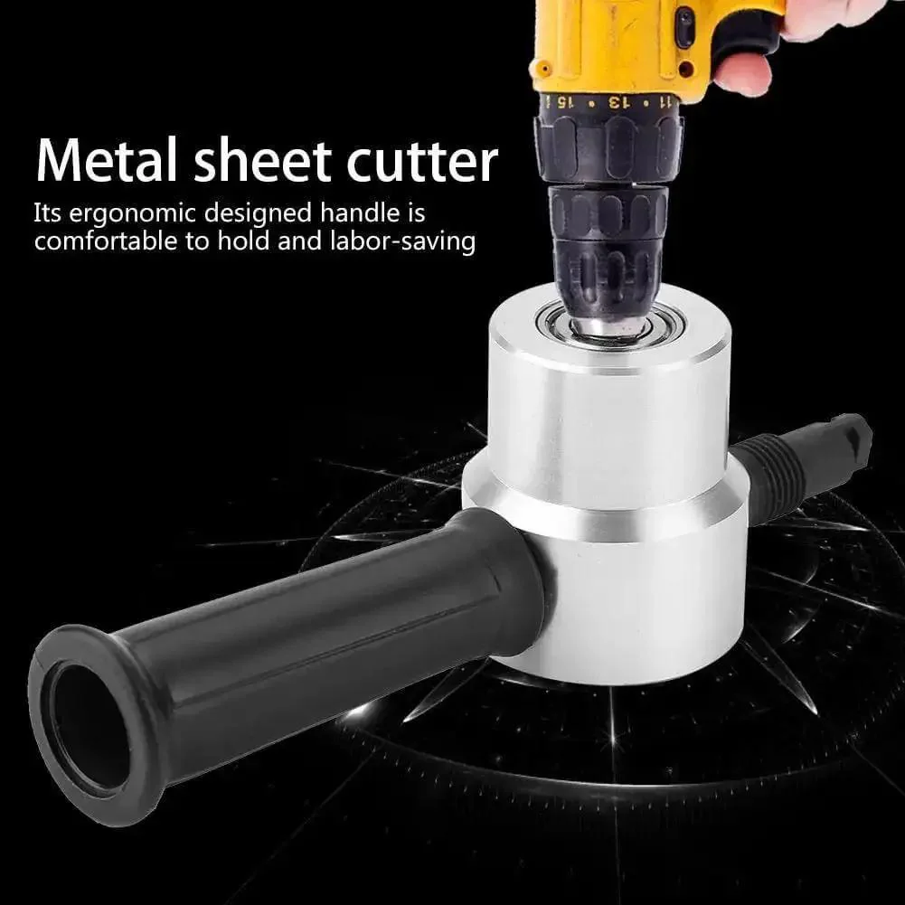 Pro Grade Double Head Metal Nibbler Drill Attachment For Cutting Stainless Steel Iron Aluminum Copper Sheets Portable Electric Sheet Cutter With Adjustable Heads For Straight Cuts - Image 6