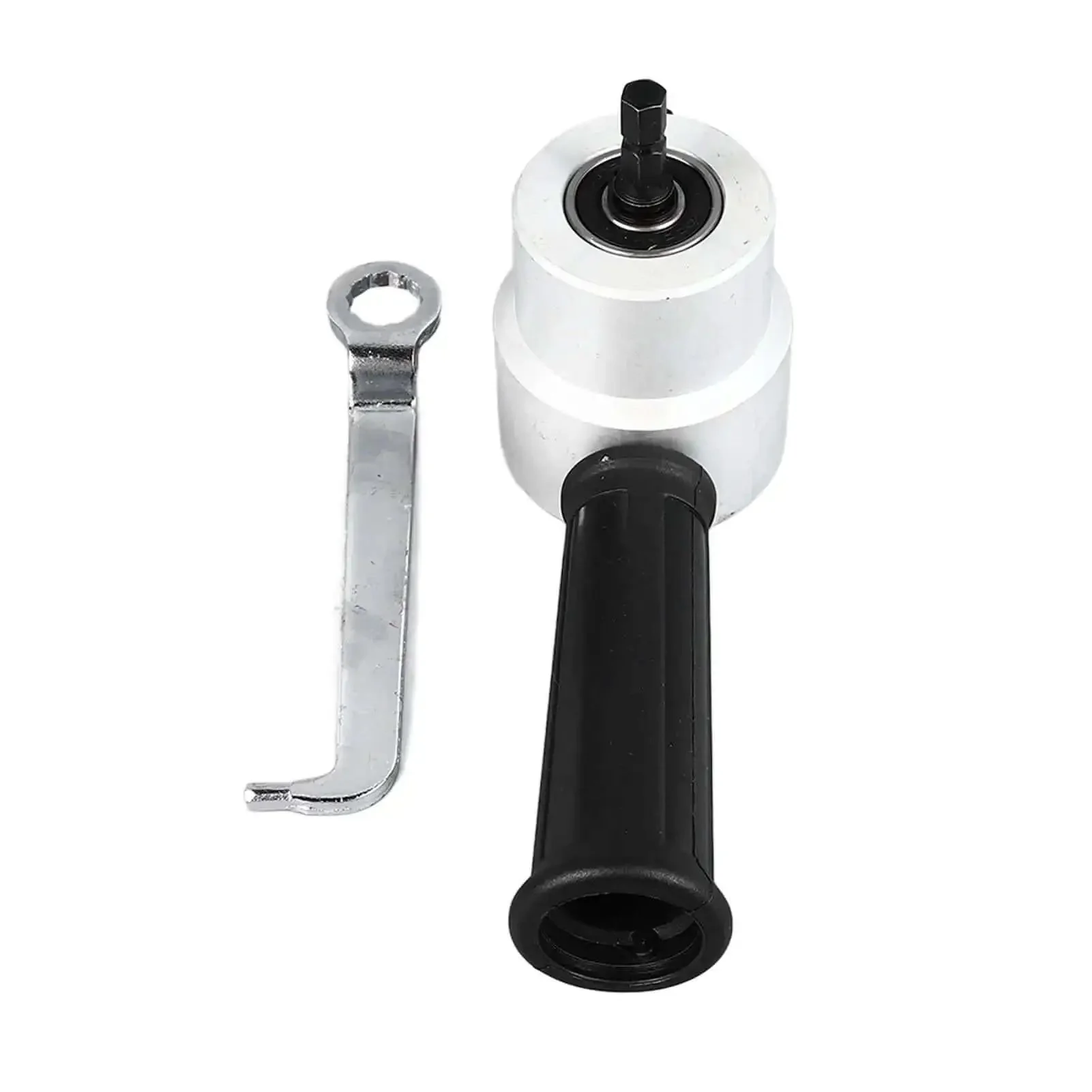 Pro Grade Double Head Sheet Metal Nibbler Cutter With 360 Degree Rotating Alloy Heads 8mm Chuck Drill Attachment For Metal Workers And DIY Projects Heavy Duty Cutting Power - Image 8