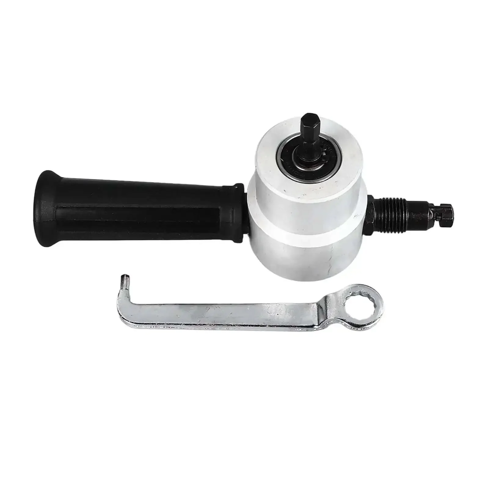 Pro Grade Double Head Sheet Metal Nibbler Cutter With 360 Degree Rotating Alloy Heads 8mm Chuck Drill Attachment For Metal Workers And DIY Projects Heavy Duty Cutting Power - Image 9