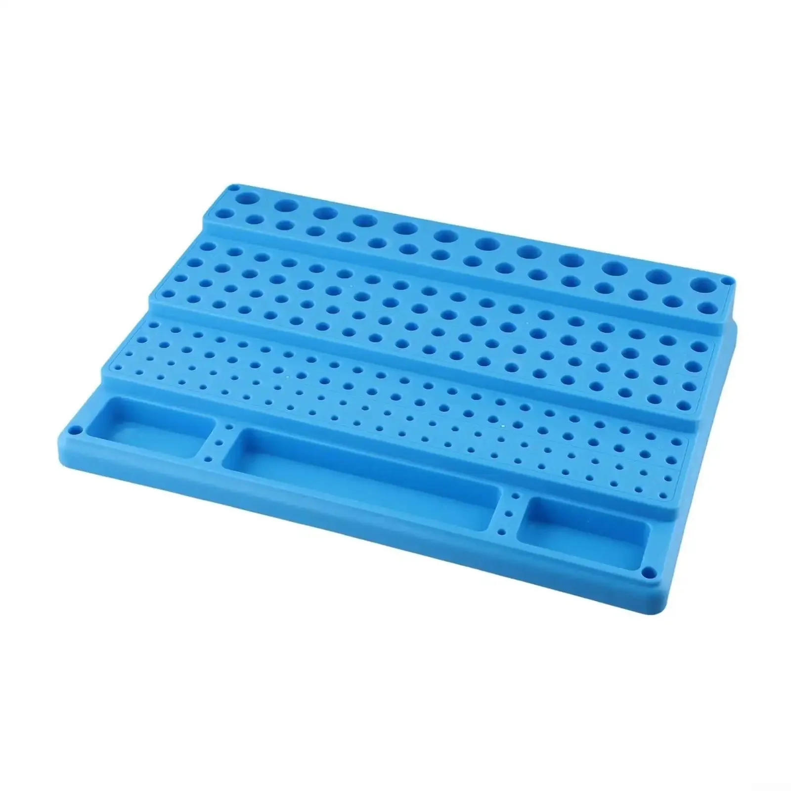 Pro Grade Drill Bit And End Mill Storage Box Organizer With 82 To 288 Hole Capacity For 4 To 32 mm Tools Hardened Plastic Tool Holder Case For CNC Milling Woodworking And Mechanical Processing 4 To 16 mm 200 Holes - Image 8