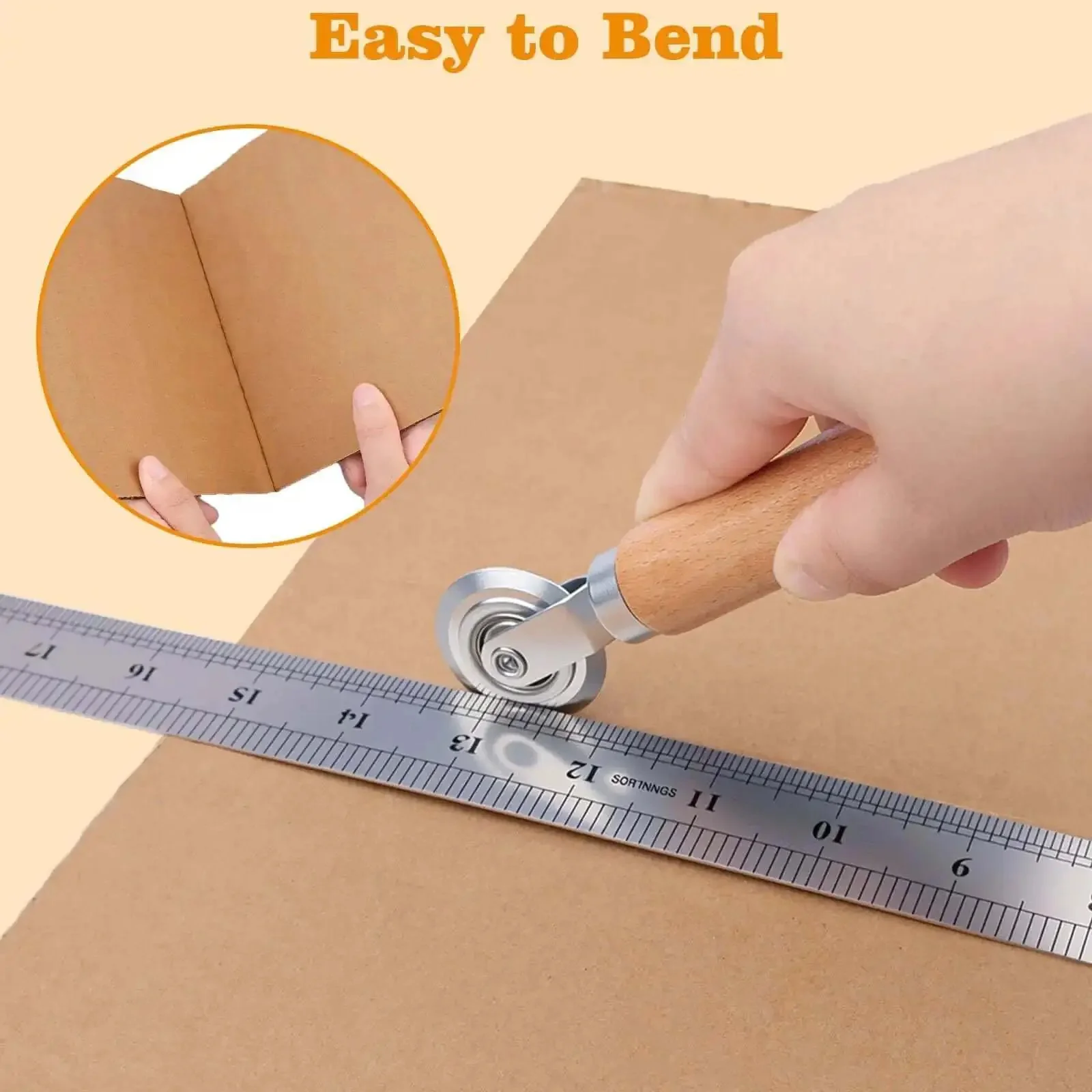 Pro Grade Dual Size Box Resizer Tool Set With 0.5mm And 1.2mm CAMs For Scoring Cardboard Corrugated Paper And Metal Sheets Perfect For Card Making And Scoring Boards Includes 2 Pcs - Image 5
