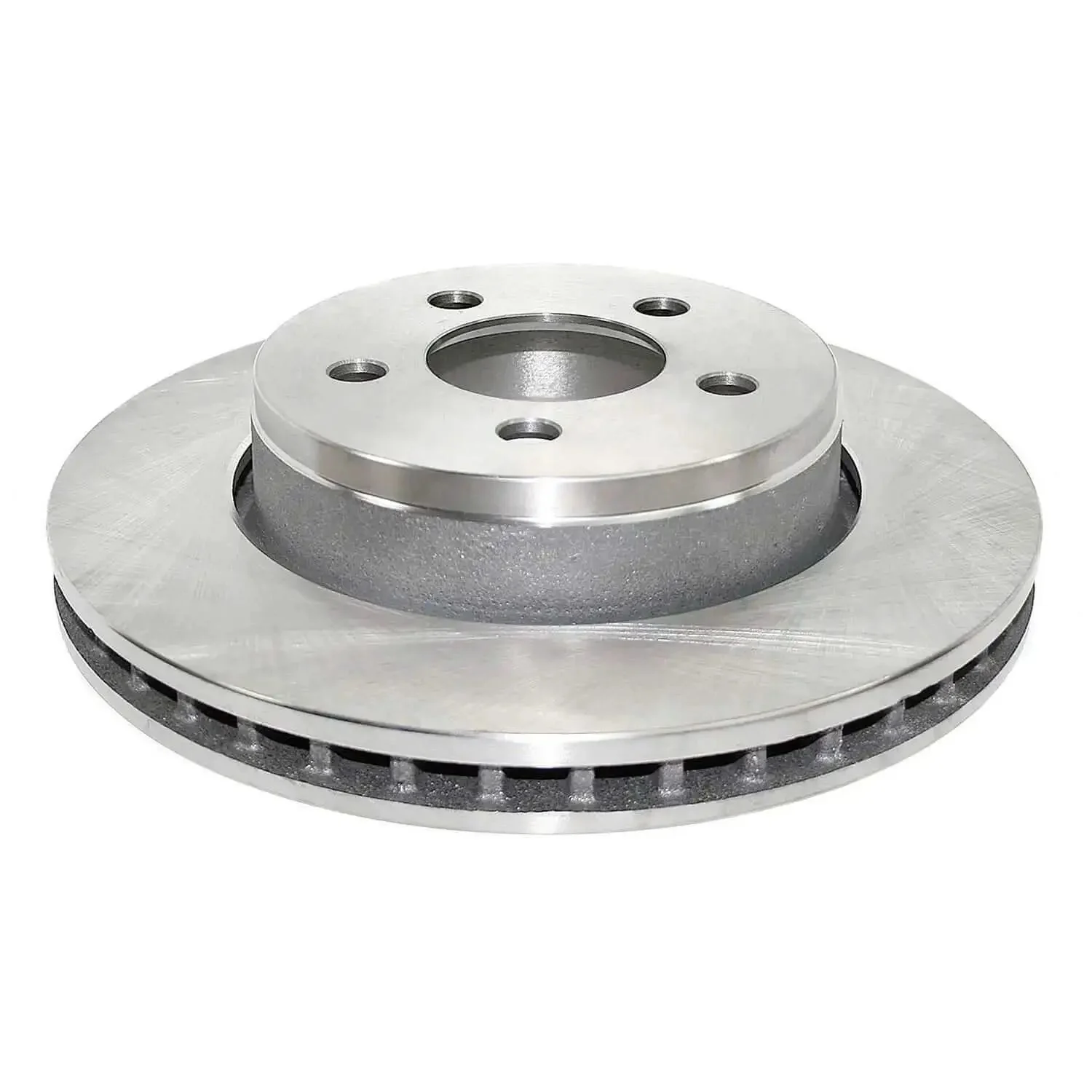 Pro Grade Front Vented Brake Rotor With Non Directional Swirl Finish Hub Centric Chamfer High Metallurgical Castings For Consistent Strength And Efficient Heat Dissipation For High Performance Street And Track Driving